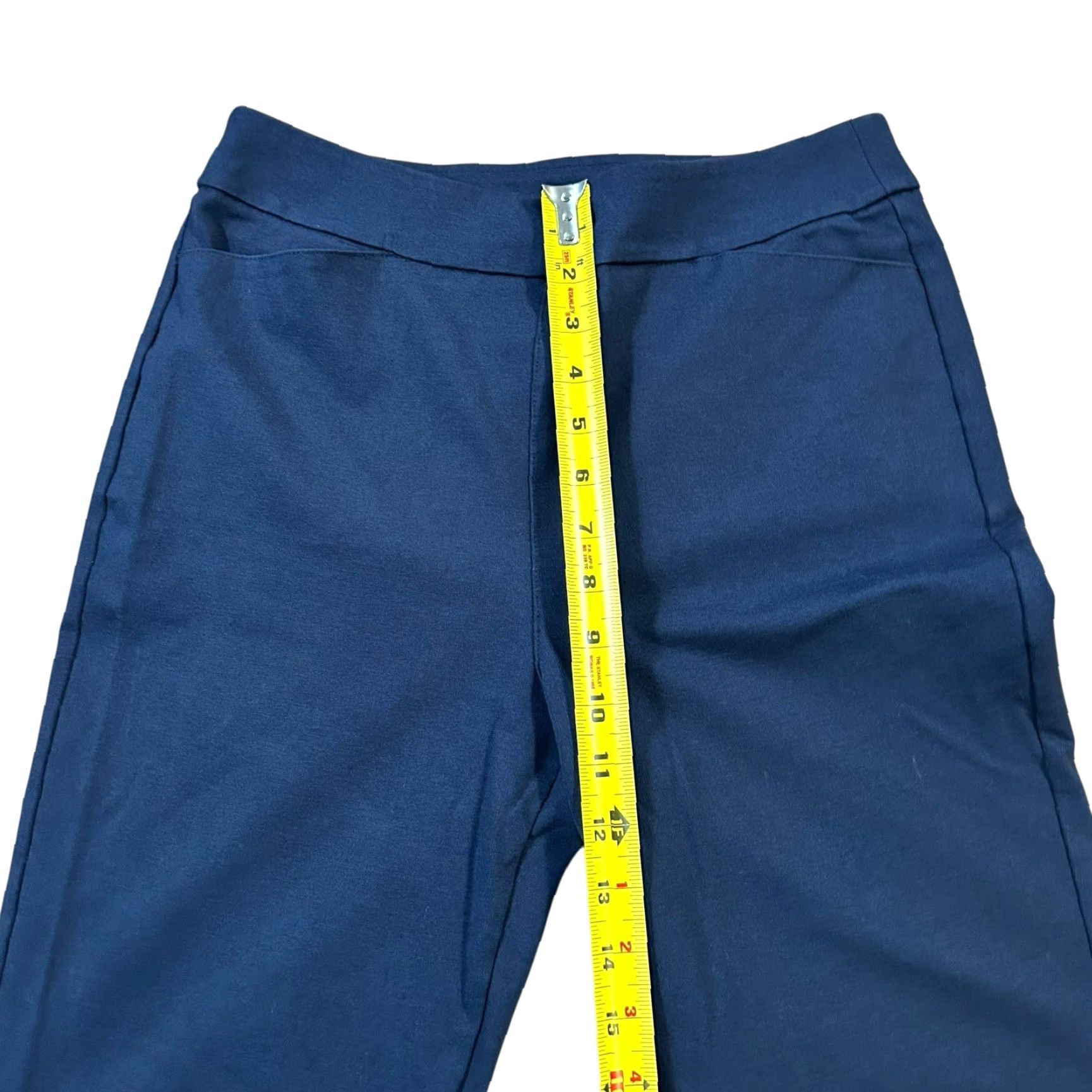 Vintage Ministry of Supply Women's Pull-on Pockets Blue Casual Pants Size Small Adult Regular Ankle Slim Notation: Polyester Pockets Flexible Modern Size 28" / US 6 / IT 42 - 7 Thumbnail