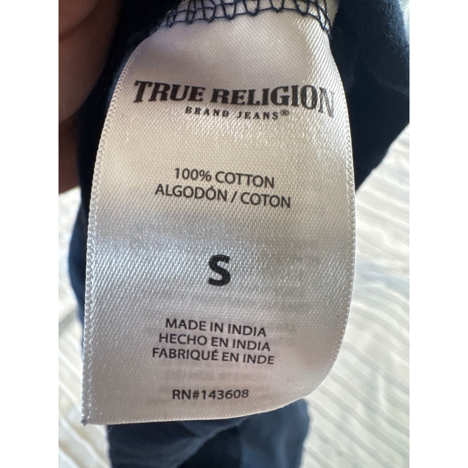 True Religion True Religion Kids Navy Blue Tee – Size Small – Gold Logo Size S / US 4 / IT 40 - 6 Thumbnail