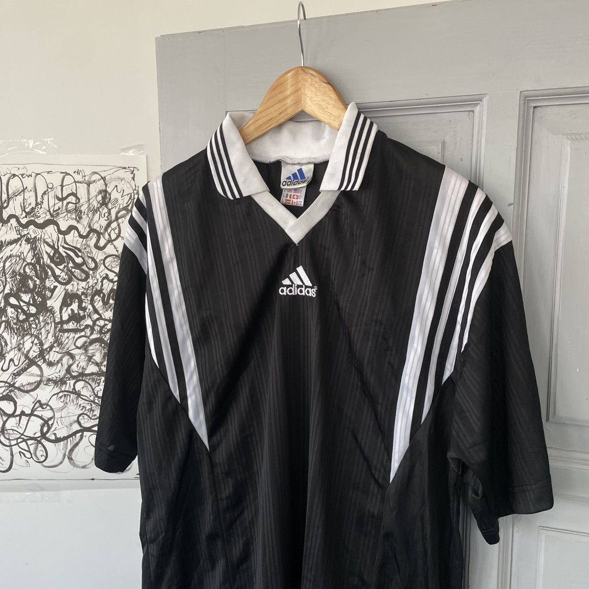 Adidas × Japanese Brand × Vintage Vintage 90’s Adidas Soccer jersey T-shirt szXL y2k Size US XL / EU 56 / 4 - 1 Thumbnail
