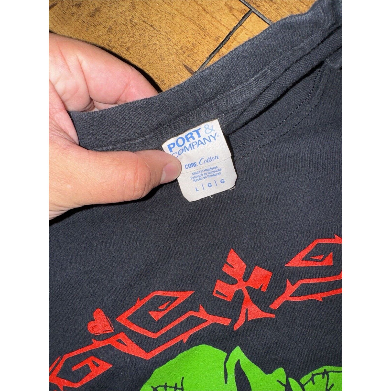 Disney × Vintage Vintage Oogie Boogie Long Sleeve T-Shirt Black Large 20x27 Size US L / EU 52-54 / 3 - 4 Thumbnail