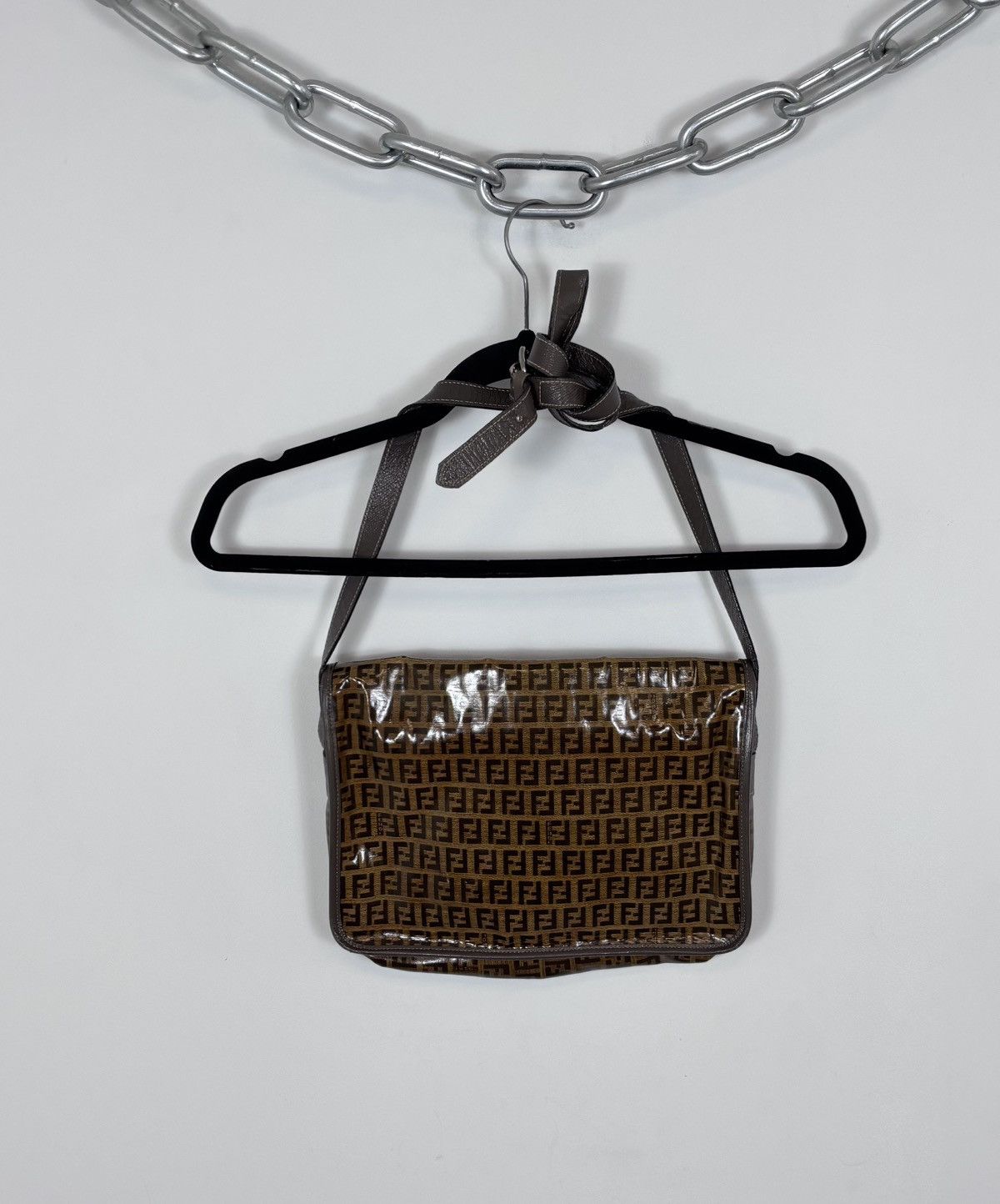 Fendi Vintage Fendi Zucchino Orange Brown Monogram Shoulder Bag Size ONE SIZE - 13 Thumbnail