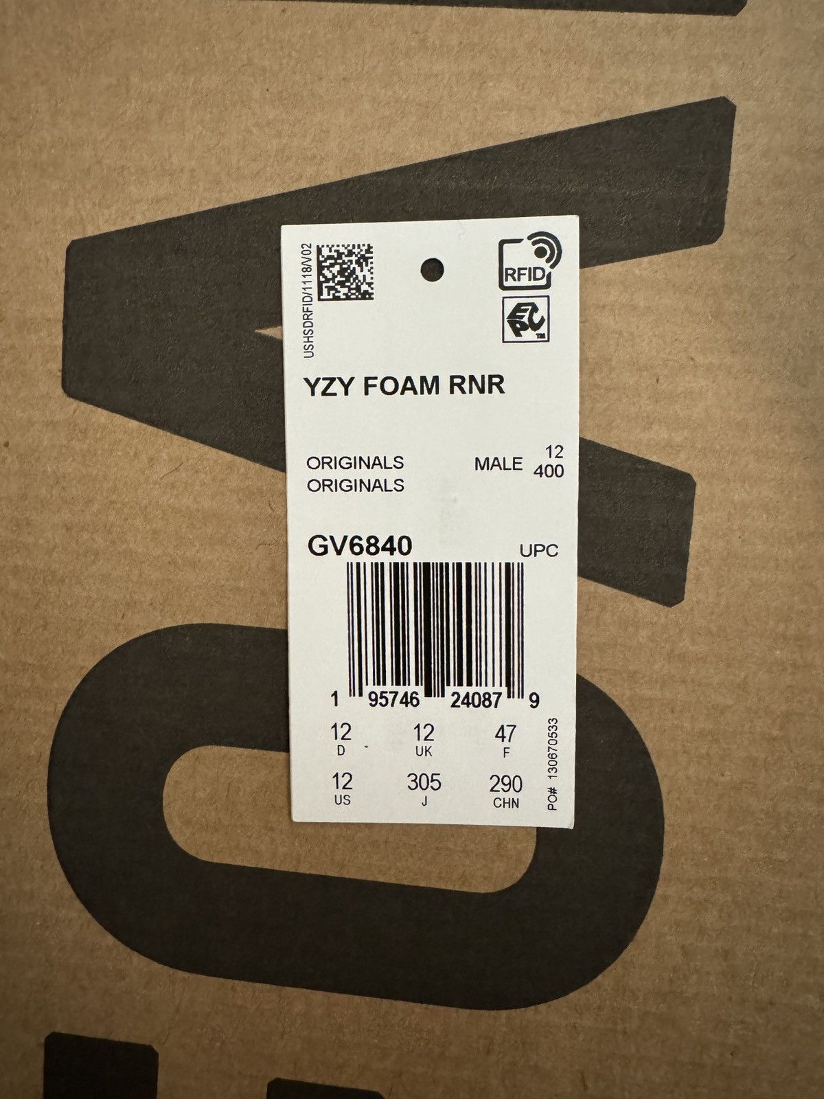 Adidas × Kanye West Yeezy Foam RNR Size US 12 / EU 45 - 10 Thumbnail
