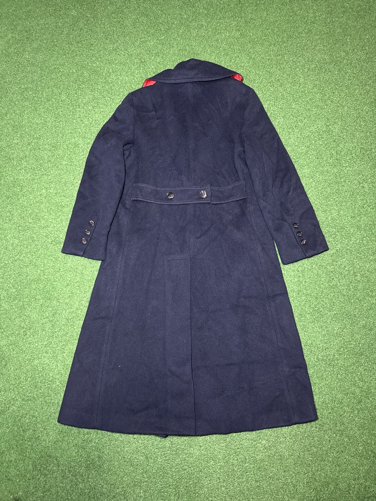 Vintage Vintage Ruby Martin Navy Blue Wool Medium Pea Over Coat Size M / US 6-8 / IT 42-44 - 5 Thumbnail