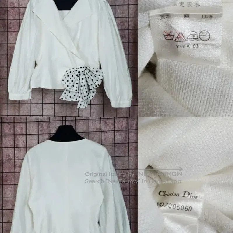 Dior Dior Polka Dot Short Sleeve Shirt . Size M / US 6-8 / IT 42-44 - 3 Thumbnail