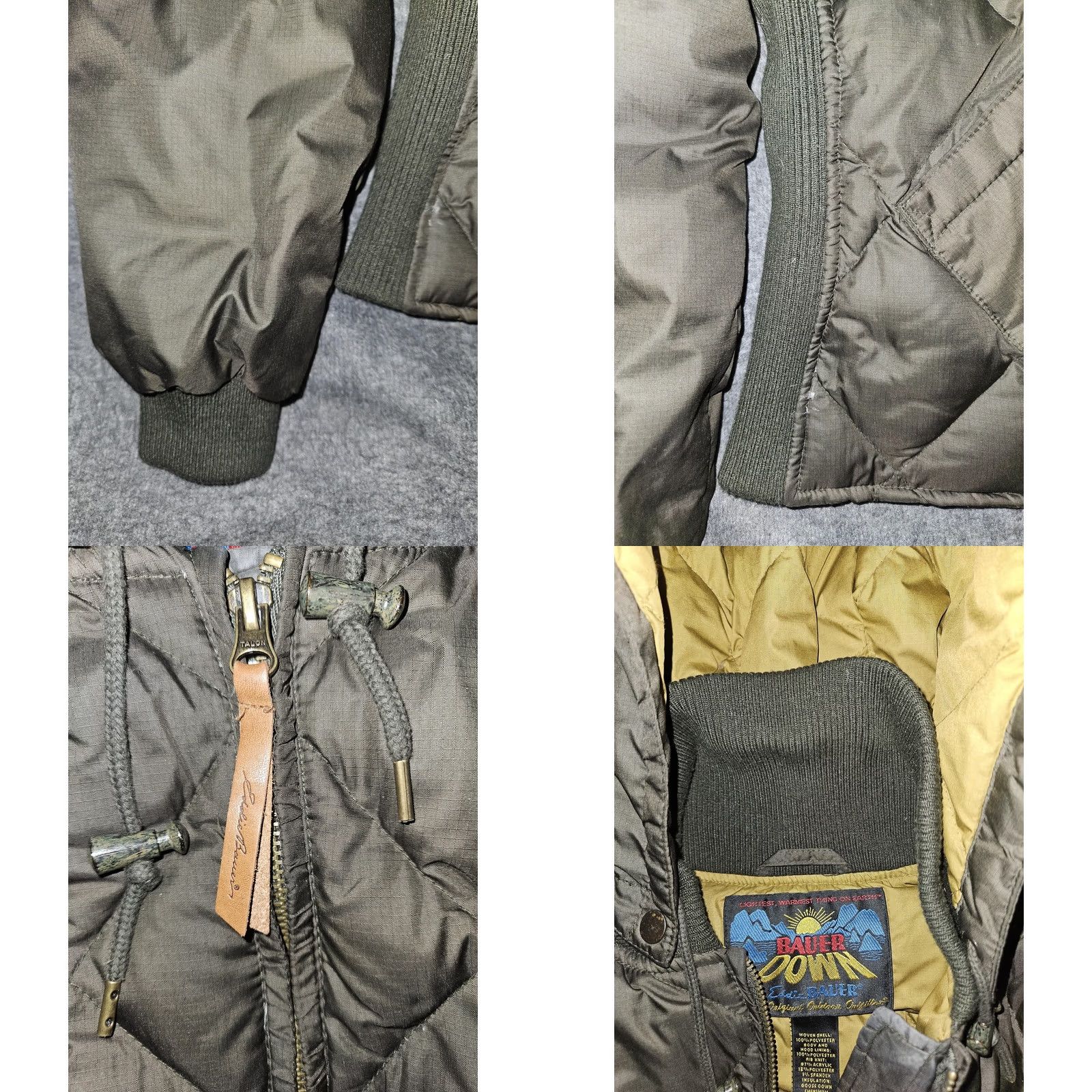 Eddie Bauer Eddie Bauer 1936 Skyliner Down Jacket Juniors XL Green Hooded Puffer Coat EB550 Size XL / US 12-14 / IT 48-50 - 8 Thumbnail