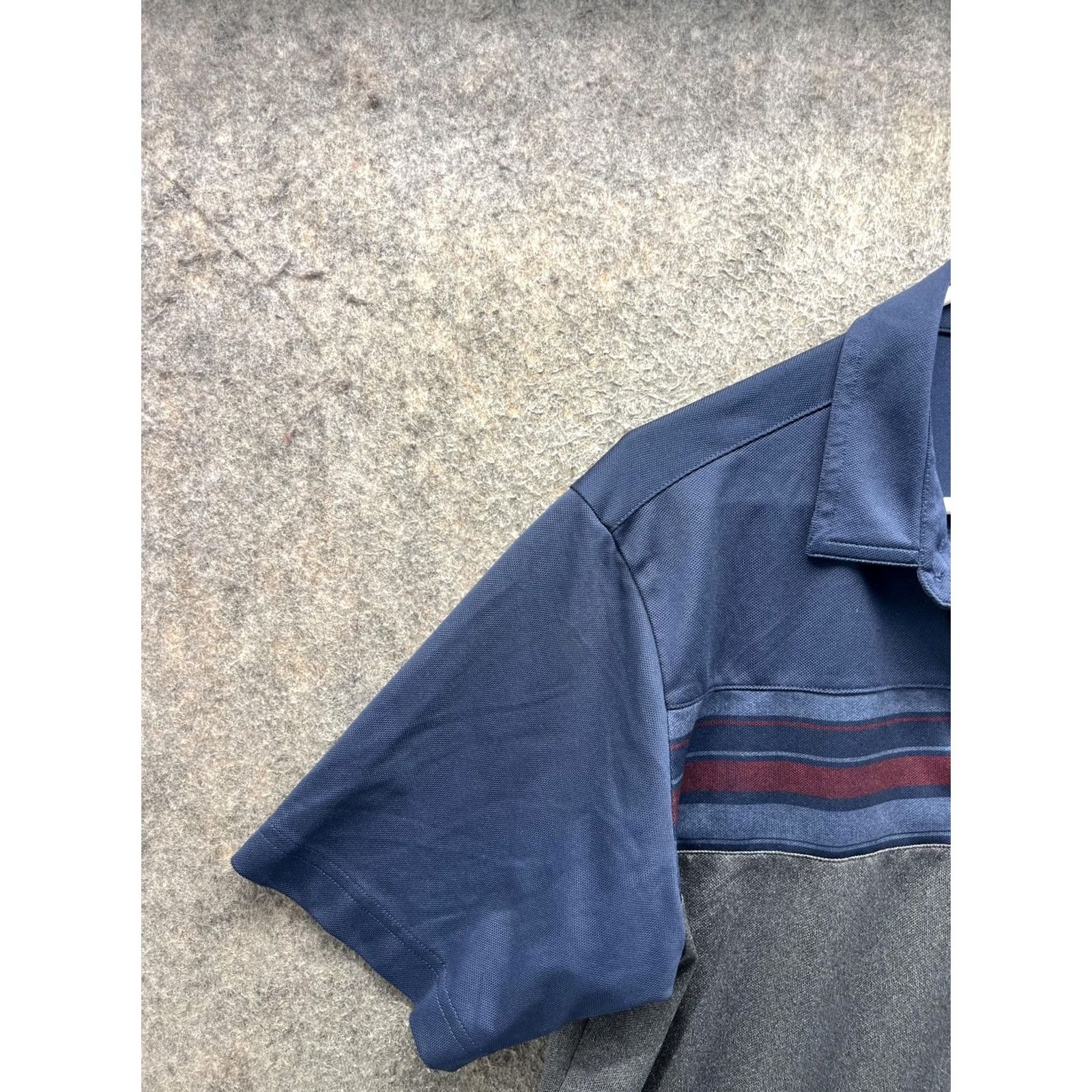 TravisMathew Travis Mathew Polo Shirt Mens Medium Blue Gray Stripe Golf Casual Short Sleeve Shirt Mens Size US M / EU 48-50 / 2 - 7 Thumbnail