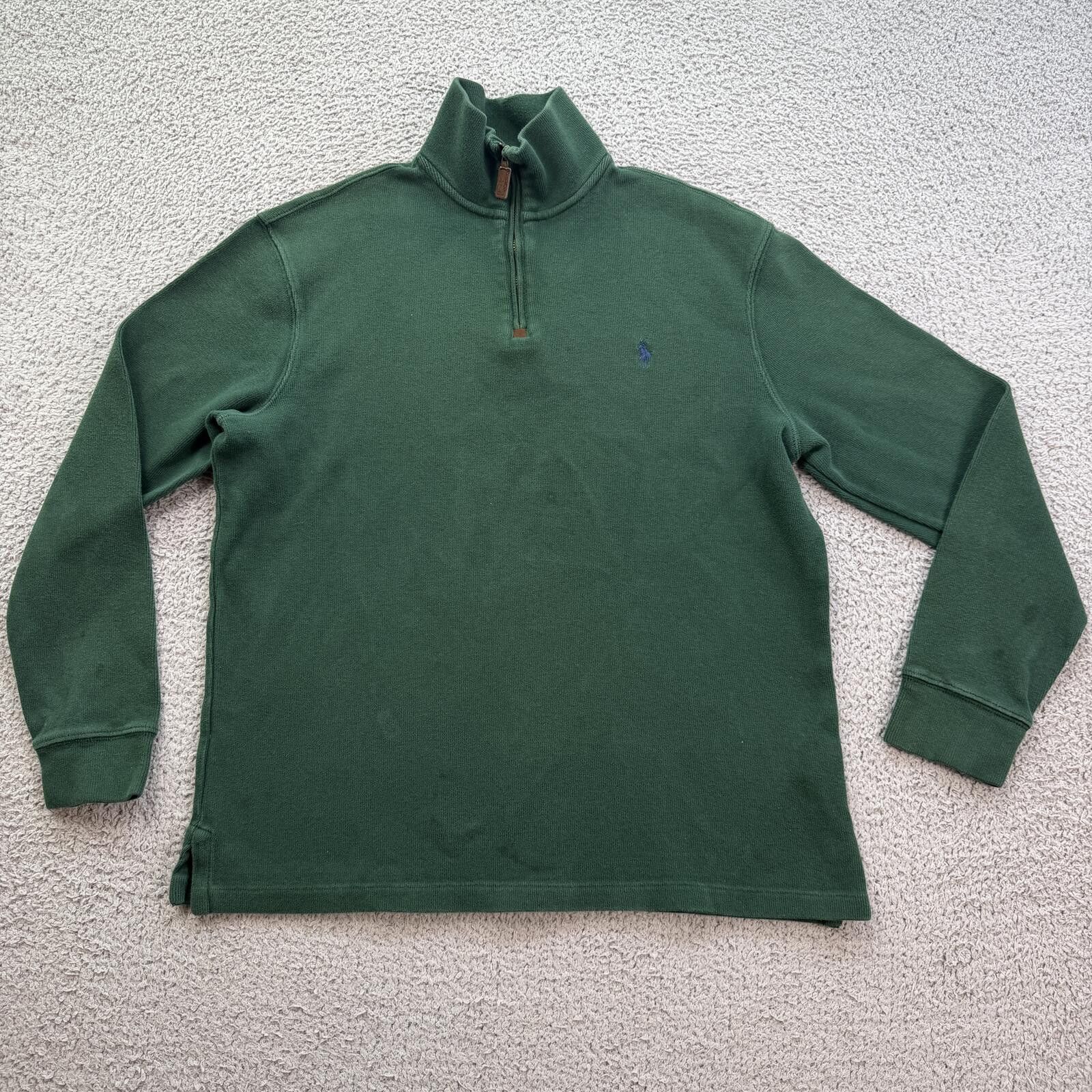 Polo Ralph Lauren Polo Ralph Lauren Green Quarter Zip Pullover Sweatshirt M Size US M / EU 48-50 / 2 - 1 Thumbnail