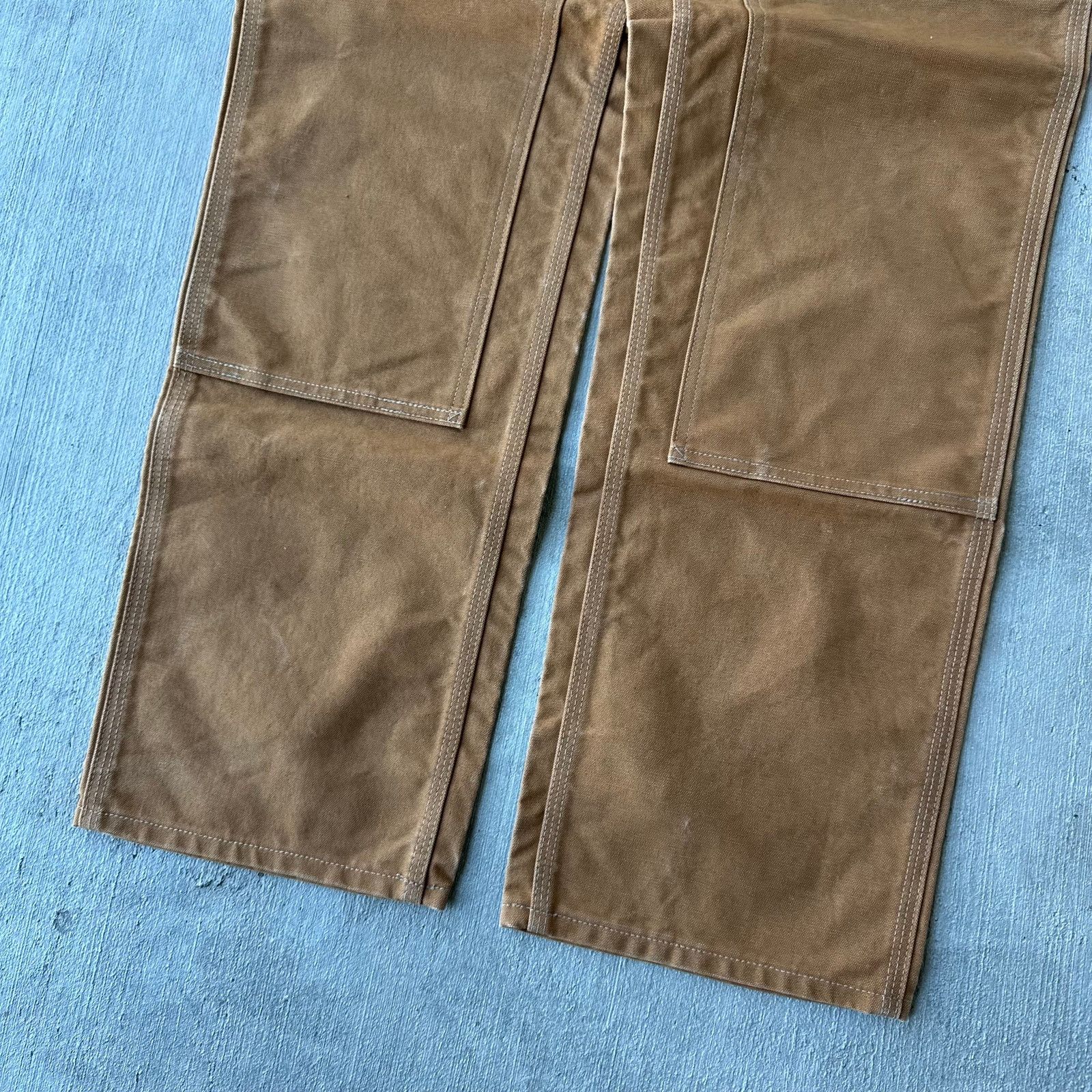 Carhartt × Vintage Carhartt brown double knee work wear carpenter pants Size US 29 - 3 Thumbnail