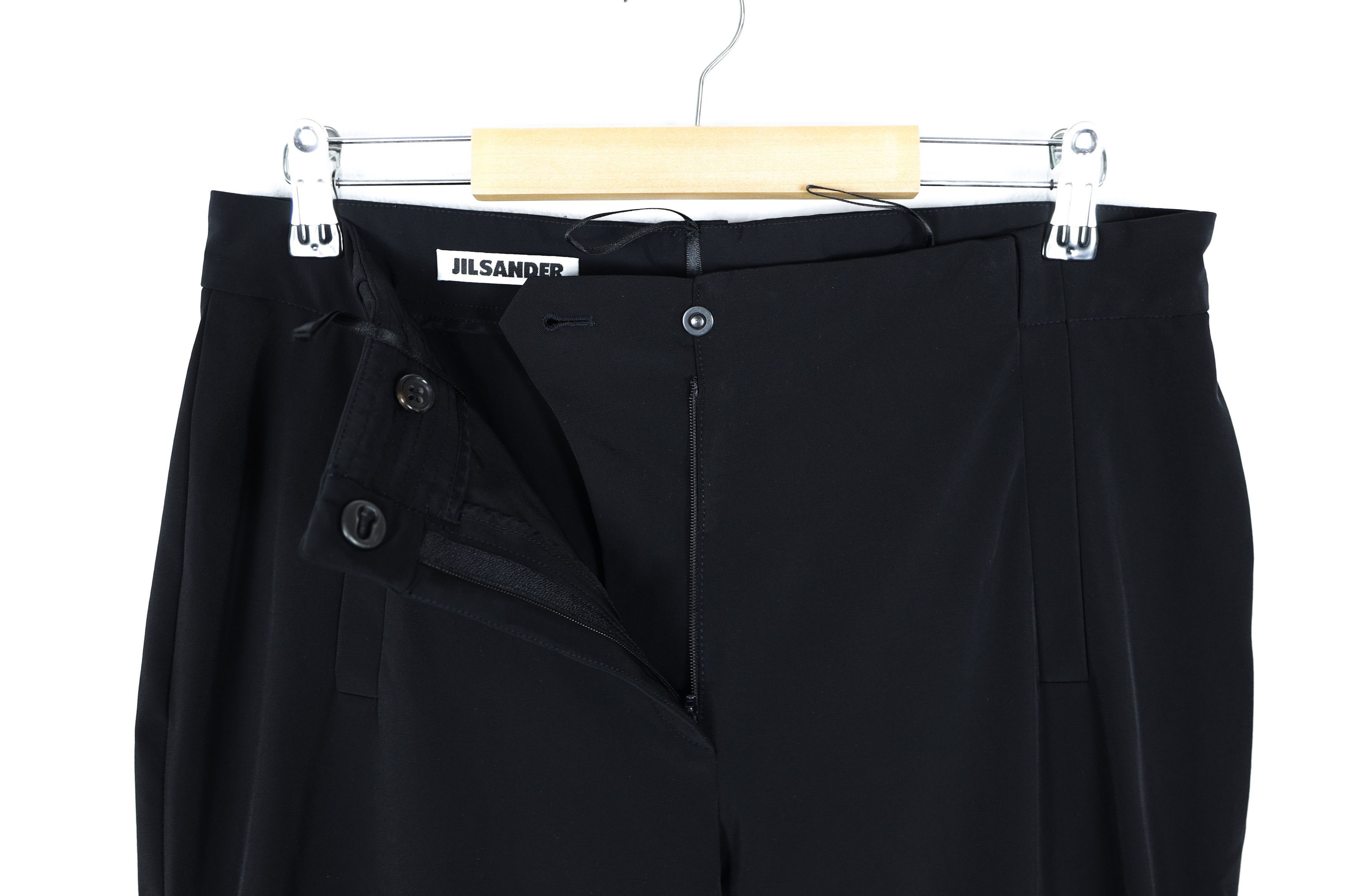 Jil Sander Womens Jil Sander Black Polyamide Chino Flare Track Pants 38 Size 26" / US 2 / IT 38 - 5 Thumbnail