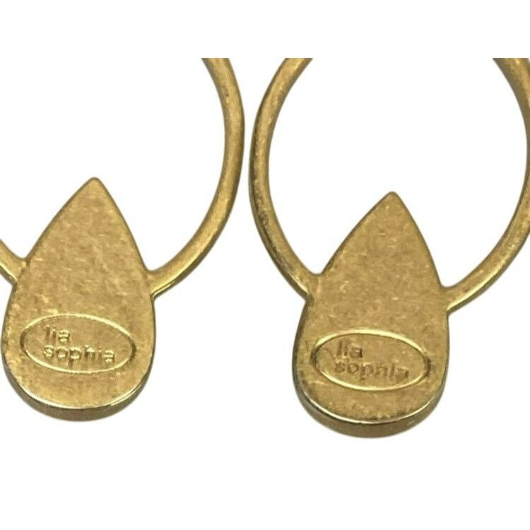 Other Signed Lia Sophia Gold tone & Rhinestone Teardrop Statement Size ONE SIZE - 9 Thumbnail