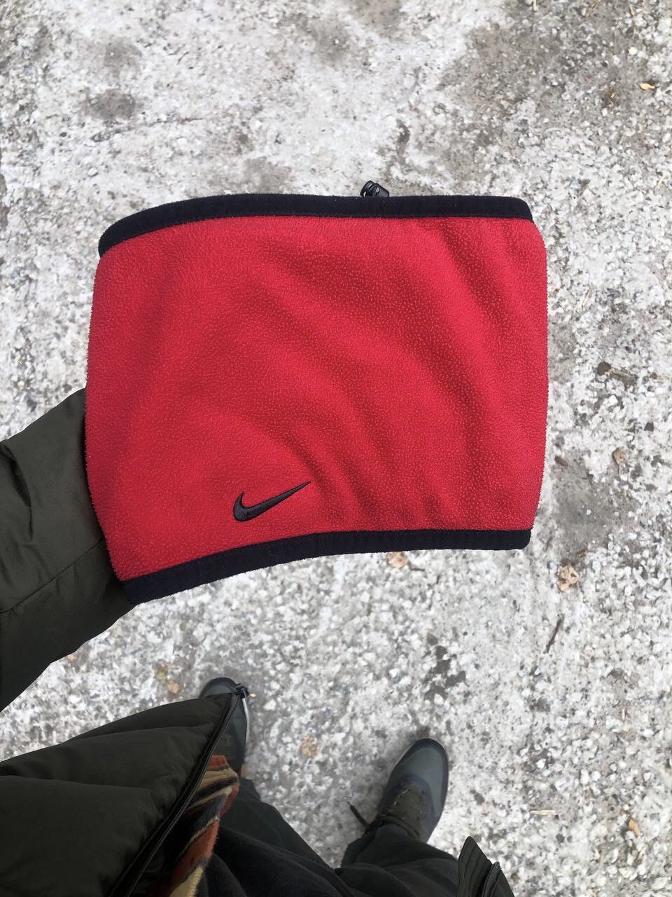 Nike × Vintage VERY RARE NIKE RETRO BUFF 2 in 1 FLECCE SWOOSH DRILL 90s Y2K Size ONE SIZE - 2 Thumbnail