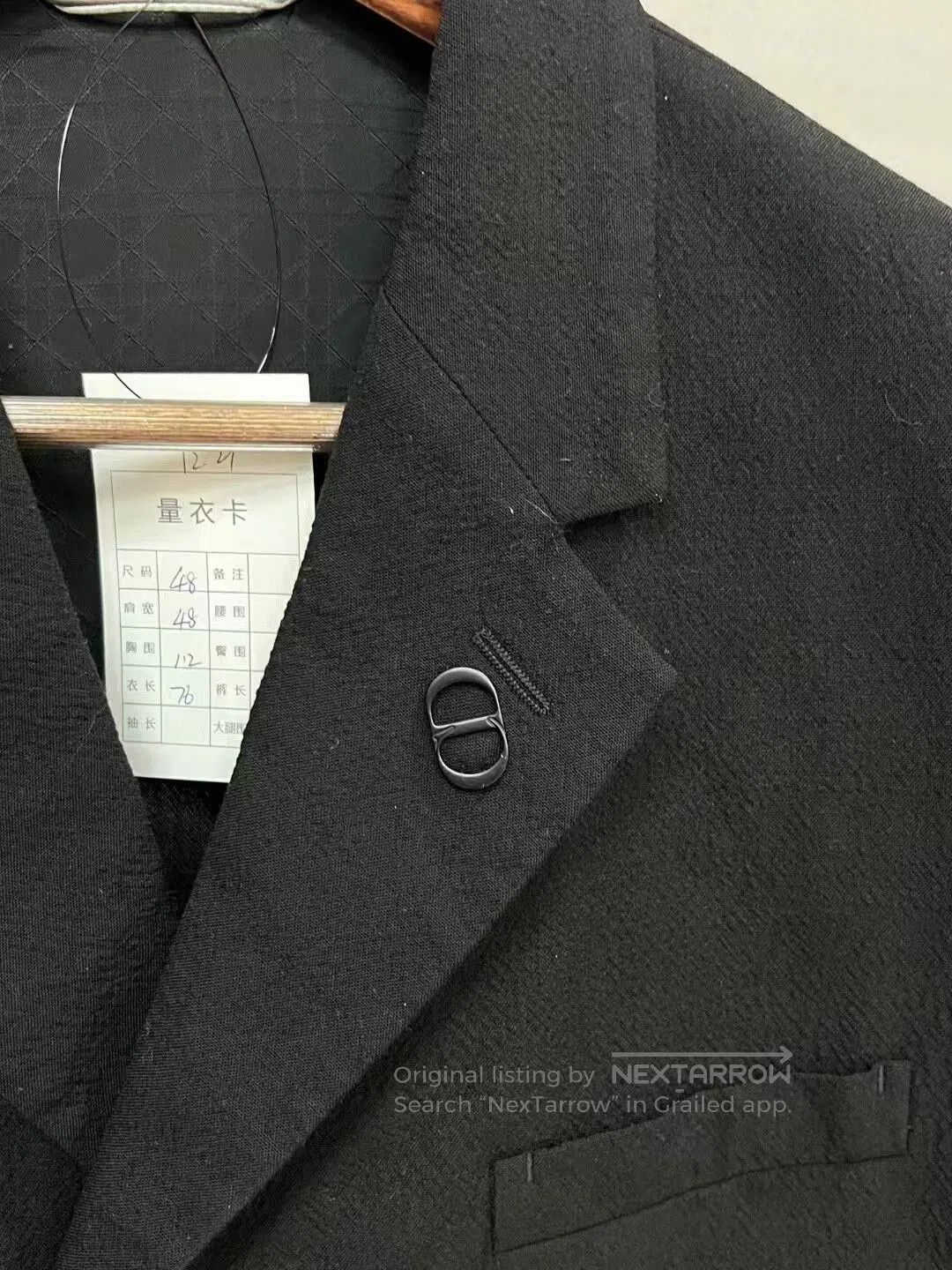 Dior Dior Logo Suit Jacket in Black. Size US L / EU 52-54 / 3 - 3 Thumbnail