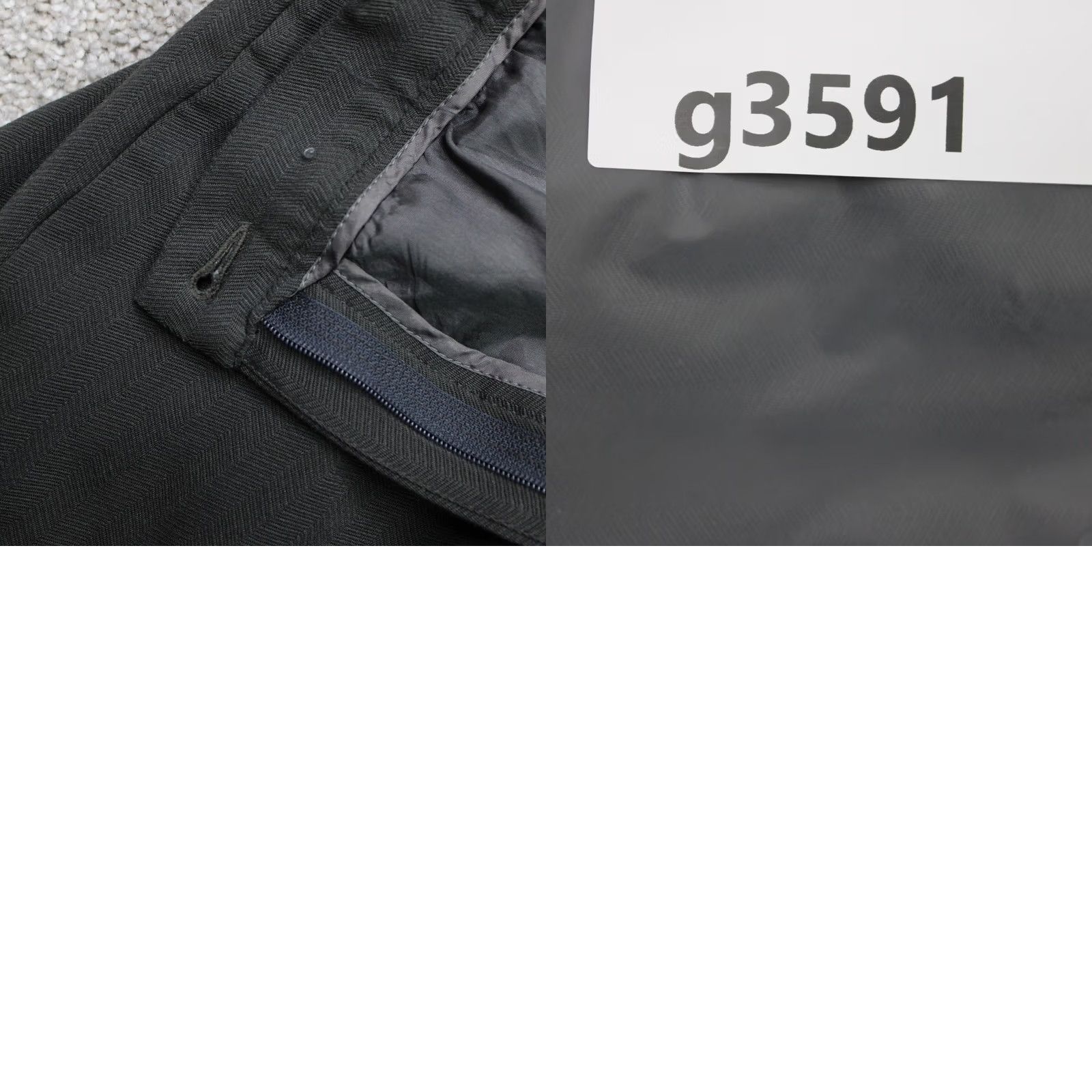 Zanella Zanella Pants Womens 10 Gray 100% Wool Made in Italy 30" Inseam Dress Pants Flat Front Regular Rise Hook Zip Pockets Tailored Wool Size 32" / US 10 / IT 46 - 9 Thumbnail
