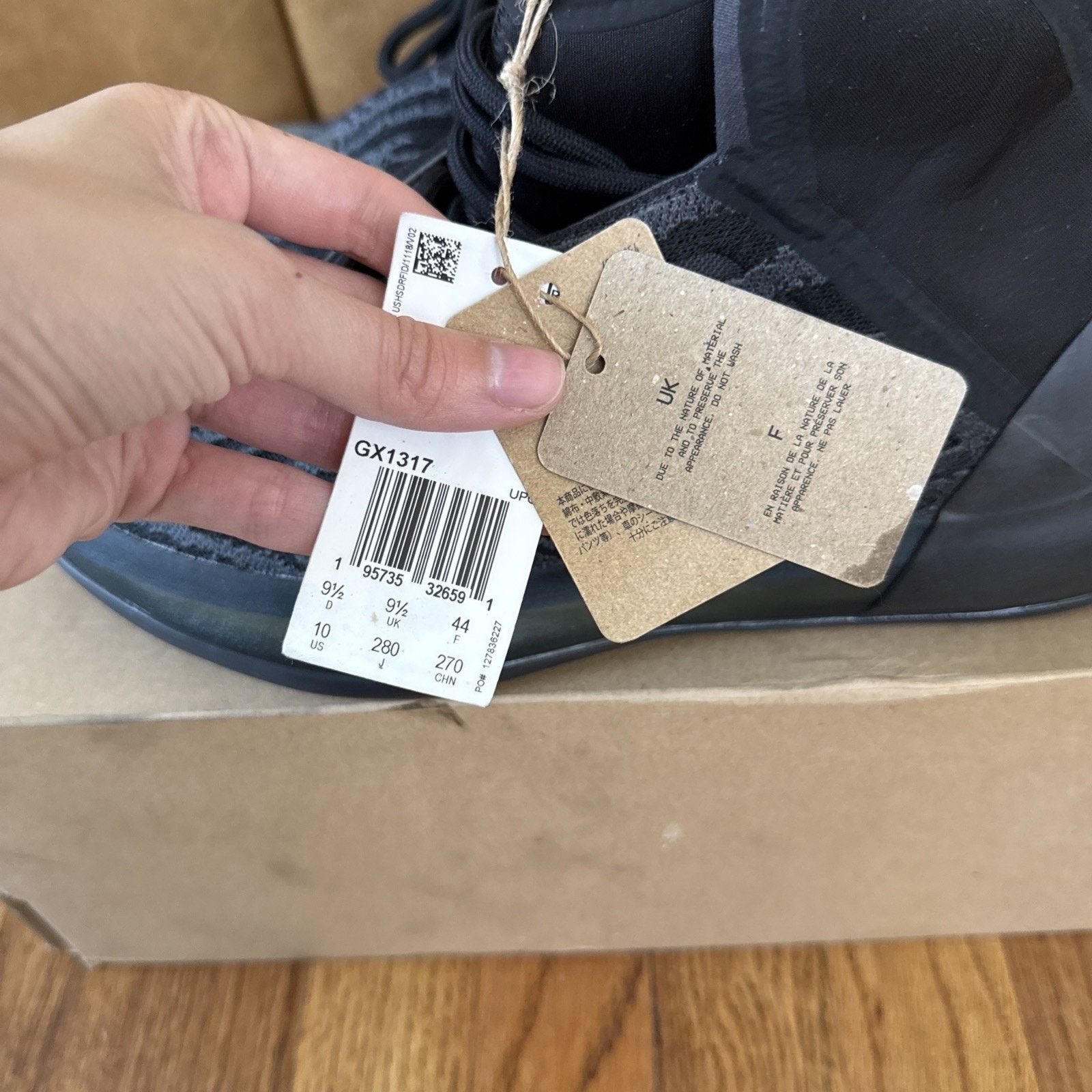 Adidas Size 10 - adidas Yeezy QNTM Onyx Basketball Shoe Size US 10 / EU 43 - 4 Thumbnail