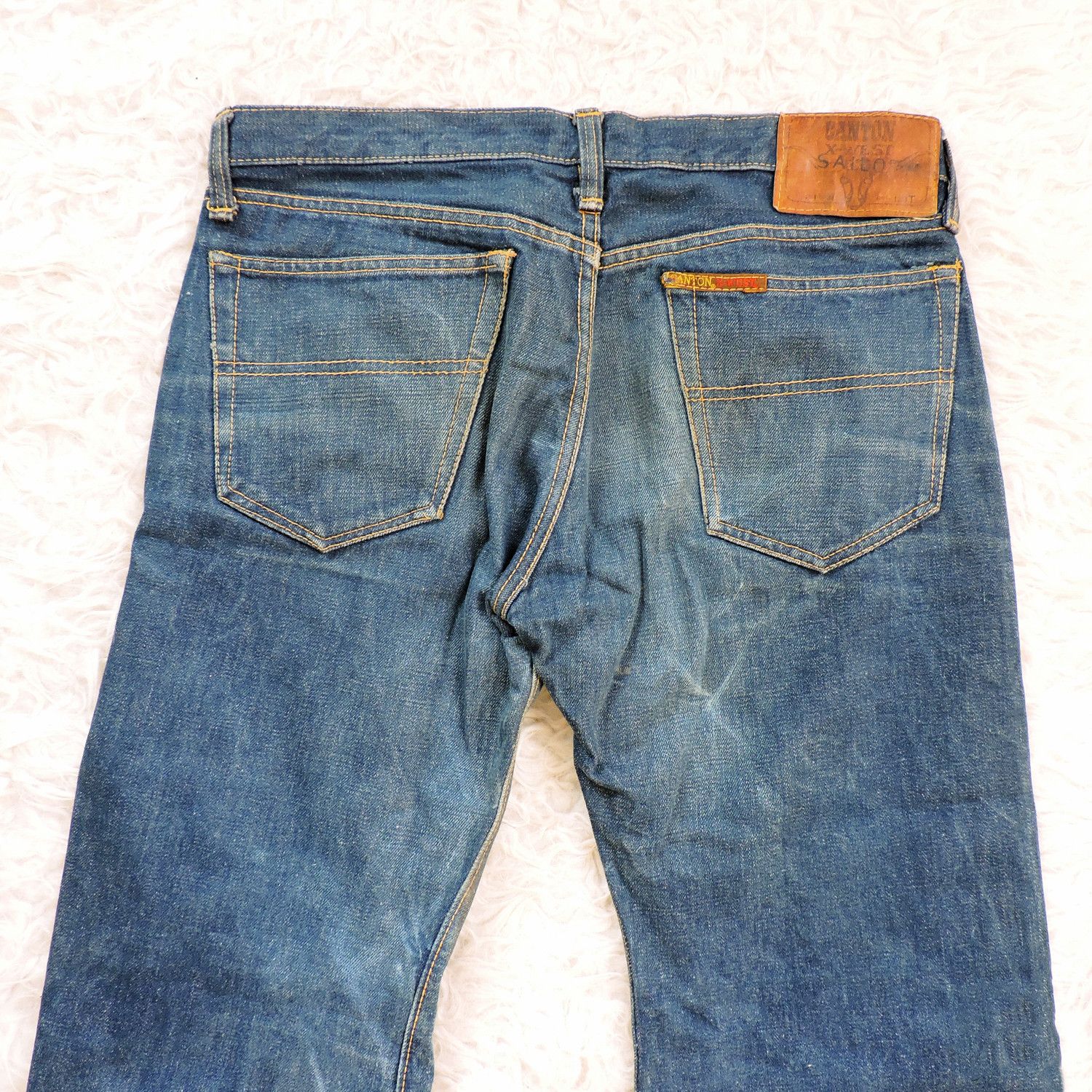 Japanese Brand CANTON X-WEST SAILOR LOT 1251T DENIM LONG PANTS Size US 31 - 3 Thumbnail