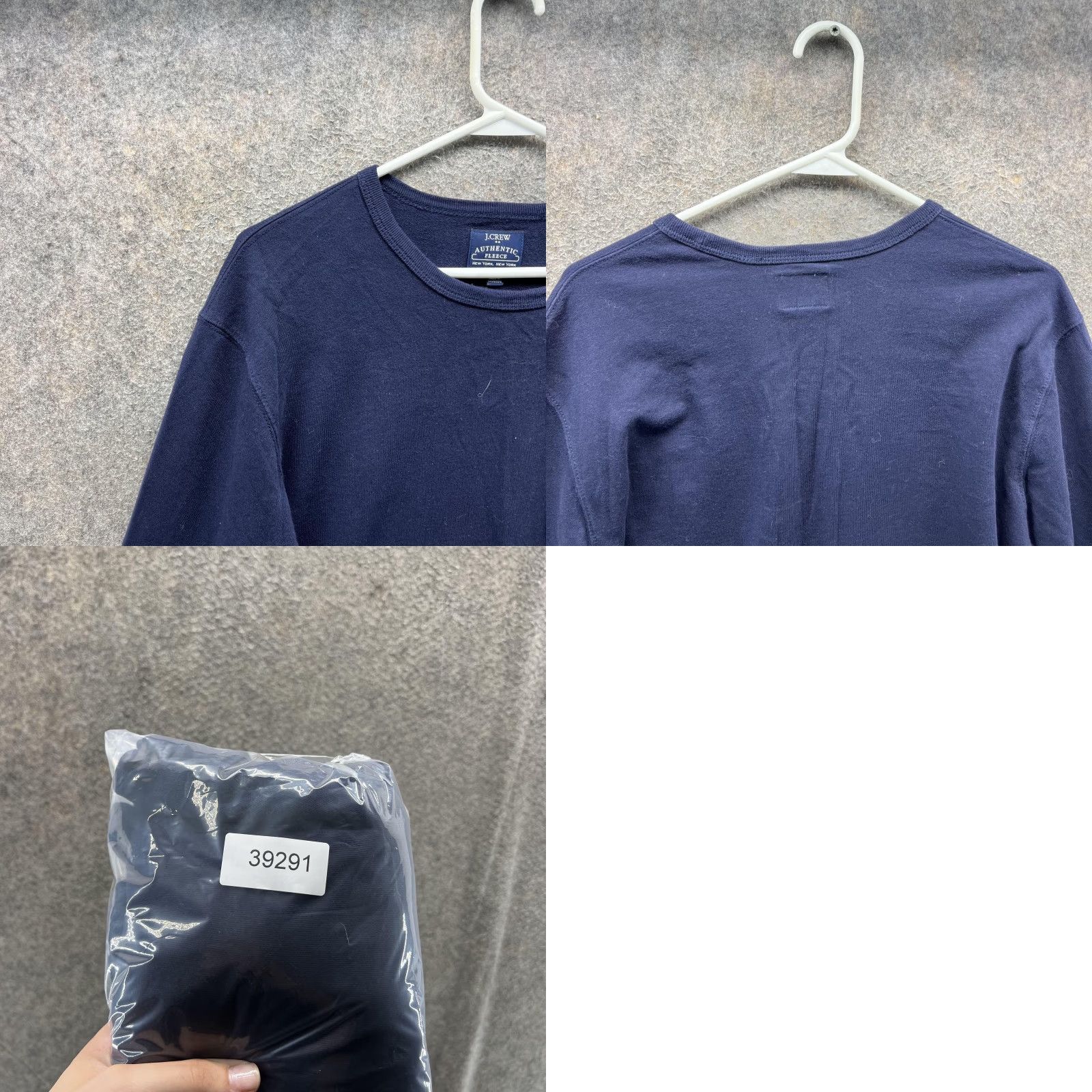 J.Crew J.Crew Sweatshirt Mens Medium Blue Pocket Crewneck Pullover Fleece 100% Cotton Authentic fleece Navy solid Size US M / EU 48-50 / 2 - 8 Thumbnail