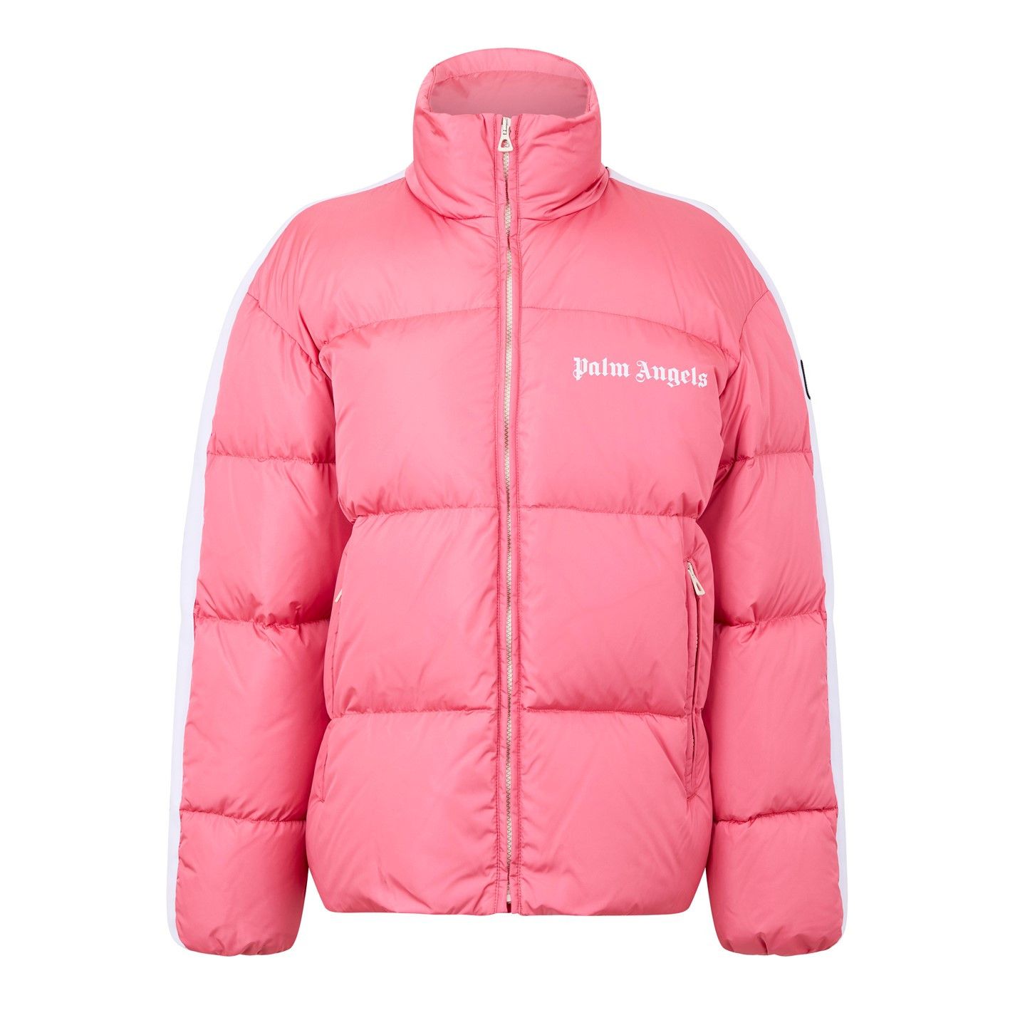 Palm Angels o1g2r1mq0325 Down Puffer Jacket in Pink & White Size S / US 4 / IT 40 - 1 Thumbnail