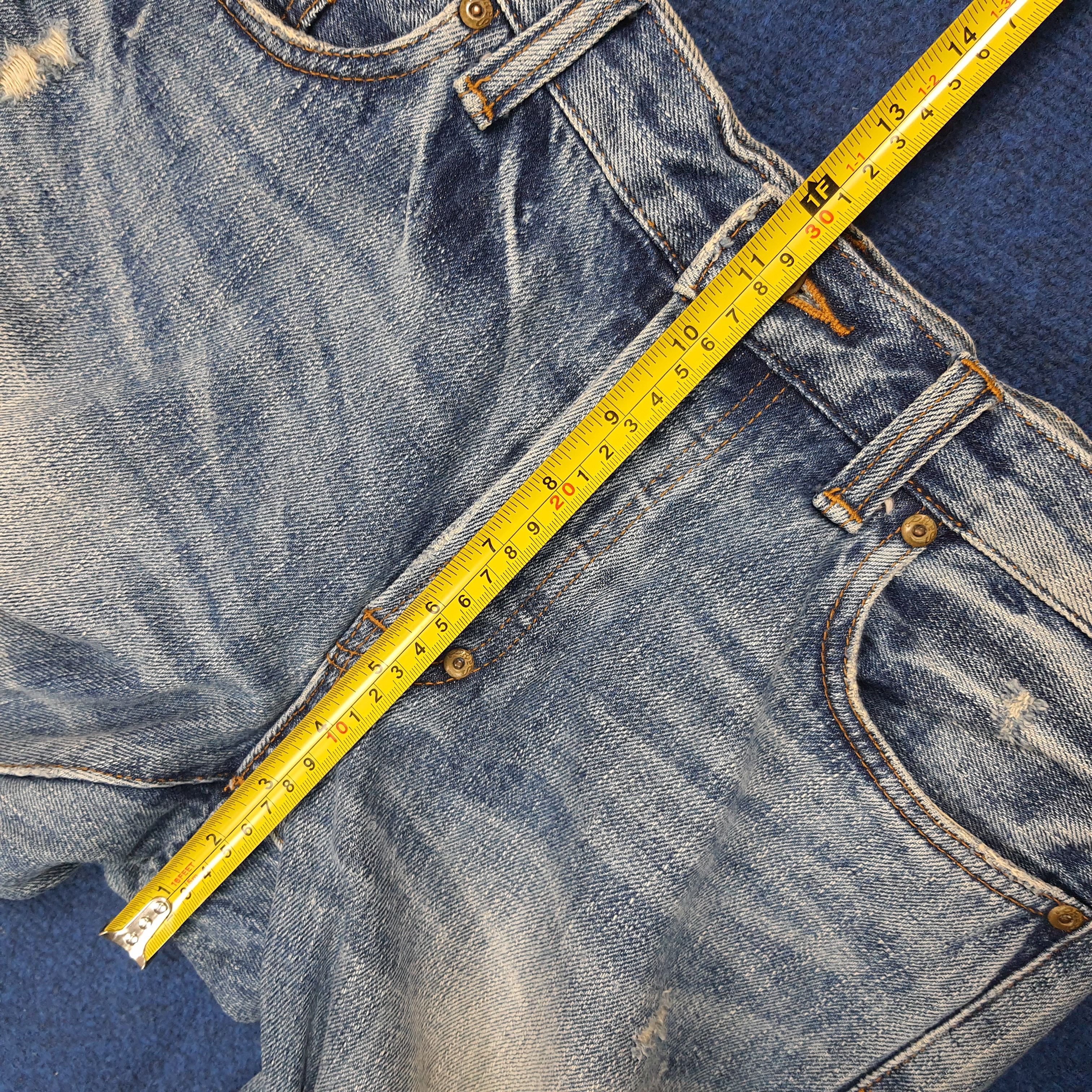 Prps Vintage PRPS Selvedge Camo Pocket Distressed Jeans C297N16 Size US 31 - 16 Thumbnail