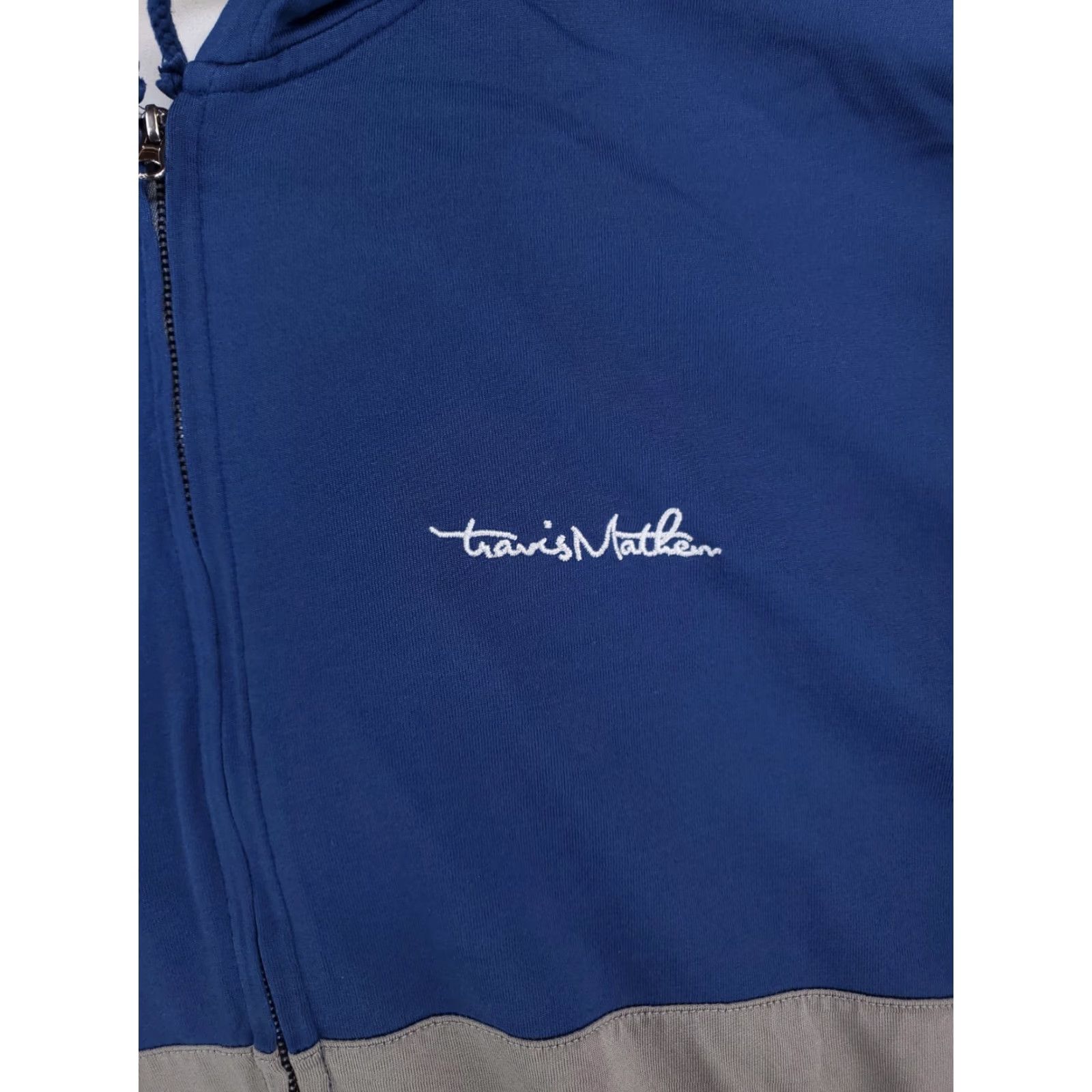 TravisMathew Travis Mathew Full Zip Hoodie Jacket Gray Blue Mens XXL Size US XXL / EU 58 / 5 - 2 Thumbnail