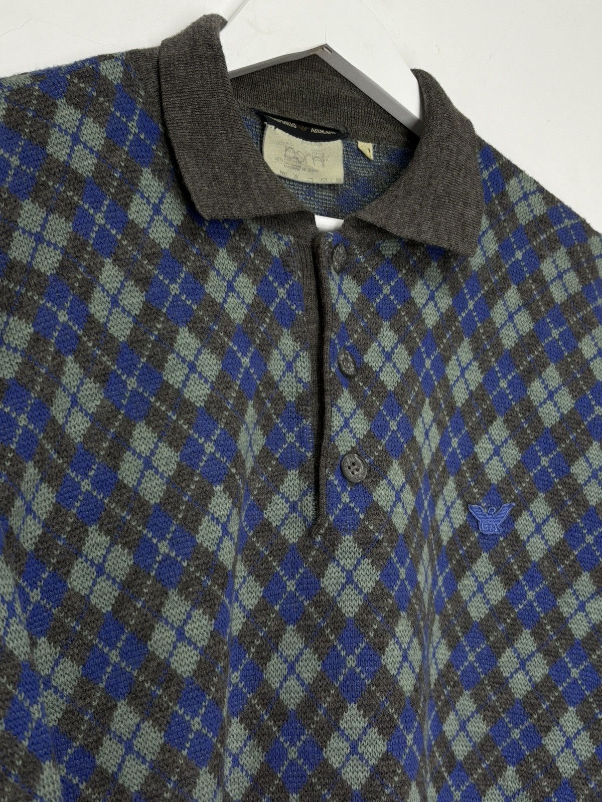 Emporio Armani Vntg 90s Archive Cashmere Wool Knit Sweater