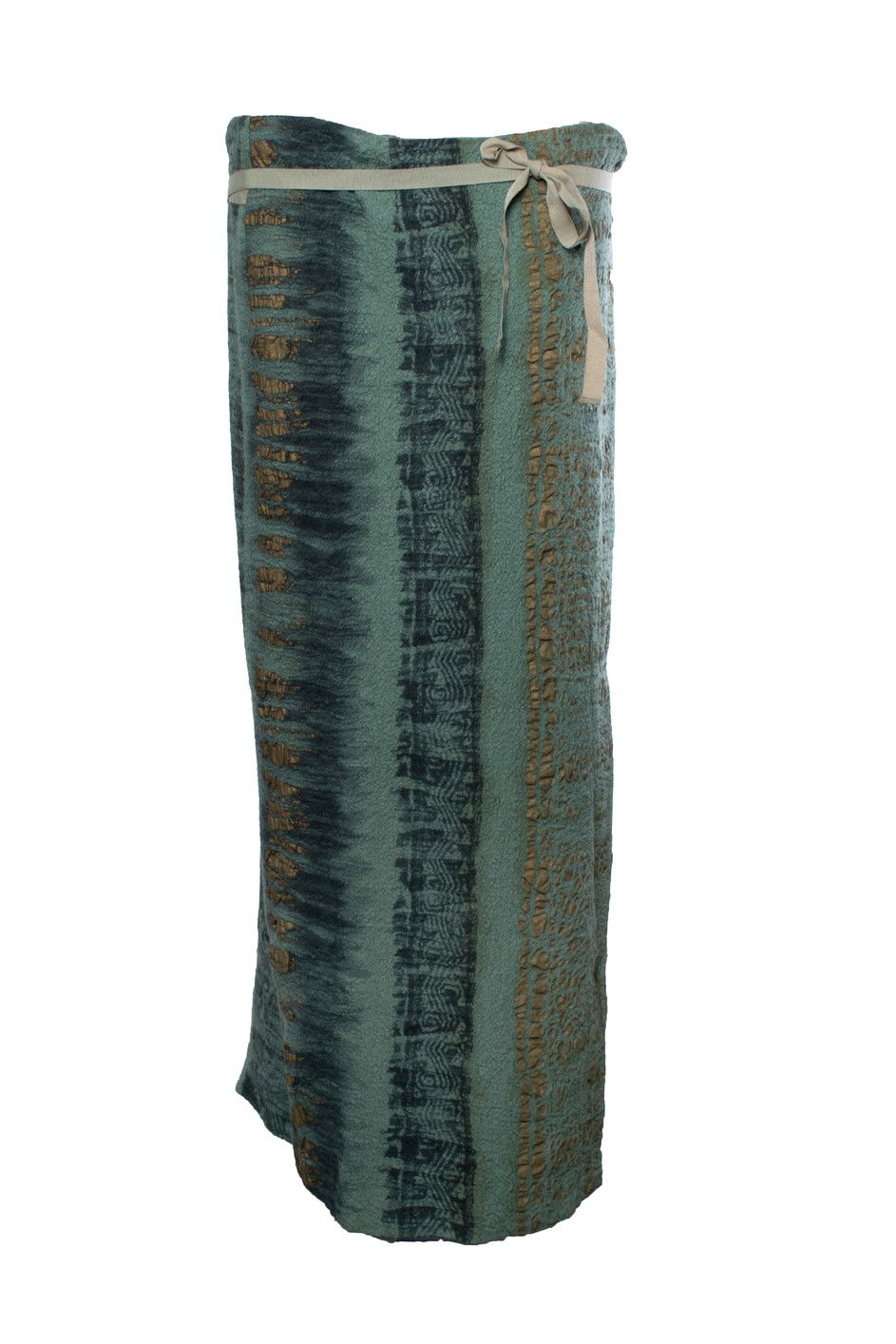 Etro Etro, green and gold printed maxi skirt Size 34" / US 12 / IT 48 - 1 Thumbnail