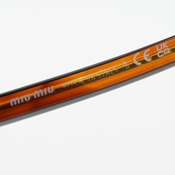 Miu Miu Miu Miu MUB01S 26E10R Sunglasses Havana Square Frame Size ONE SIZE - 5 Thumbnail