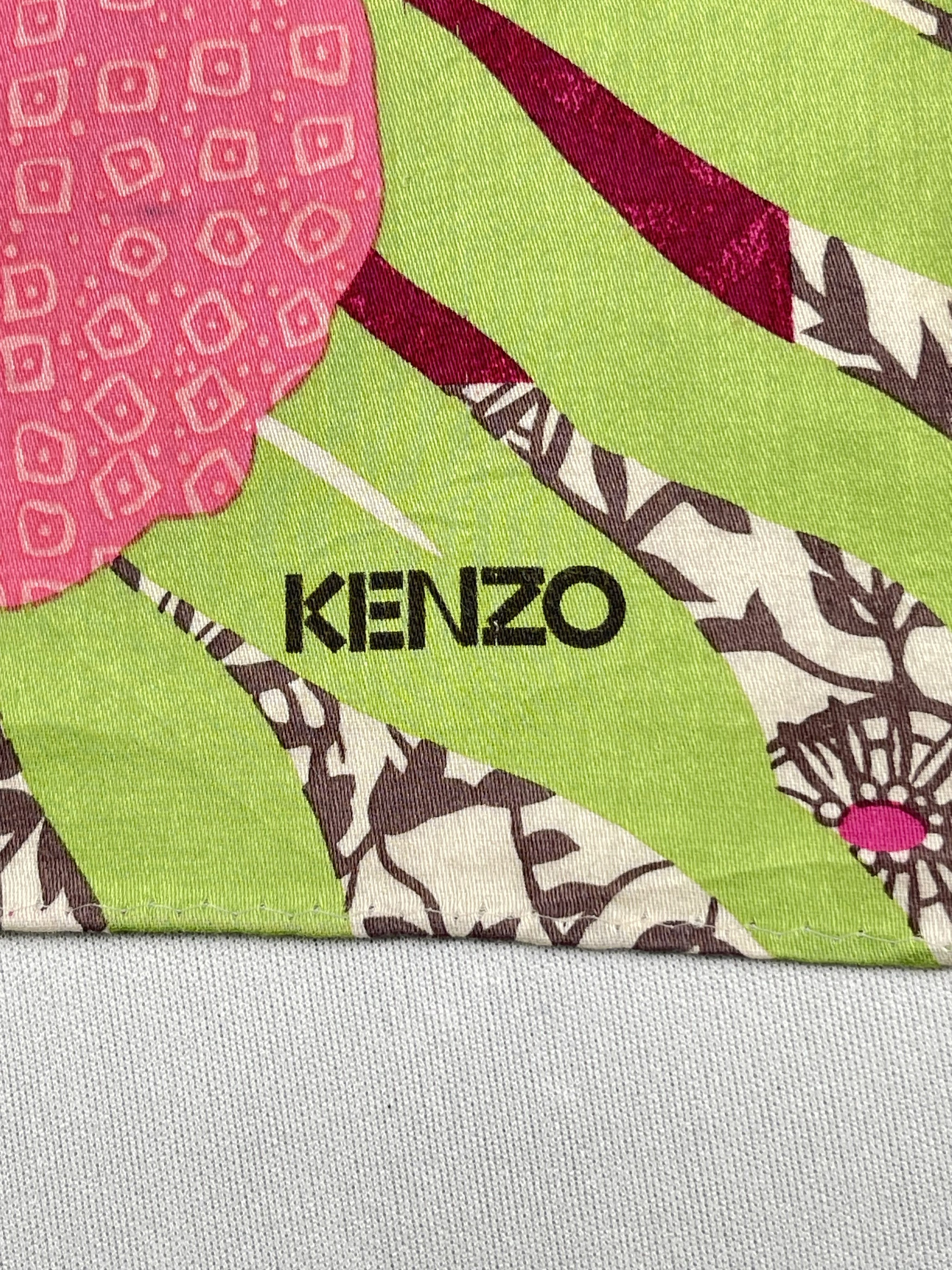 Kenzo Vintage Kenzo Handkerchief Pocket Square Bandana HM0047 Size ONE SIZE - 6 Thumbnail