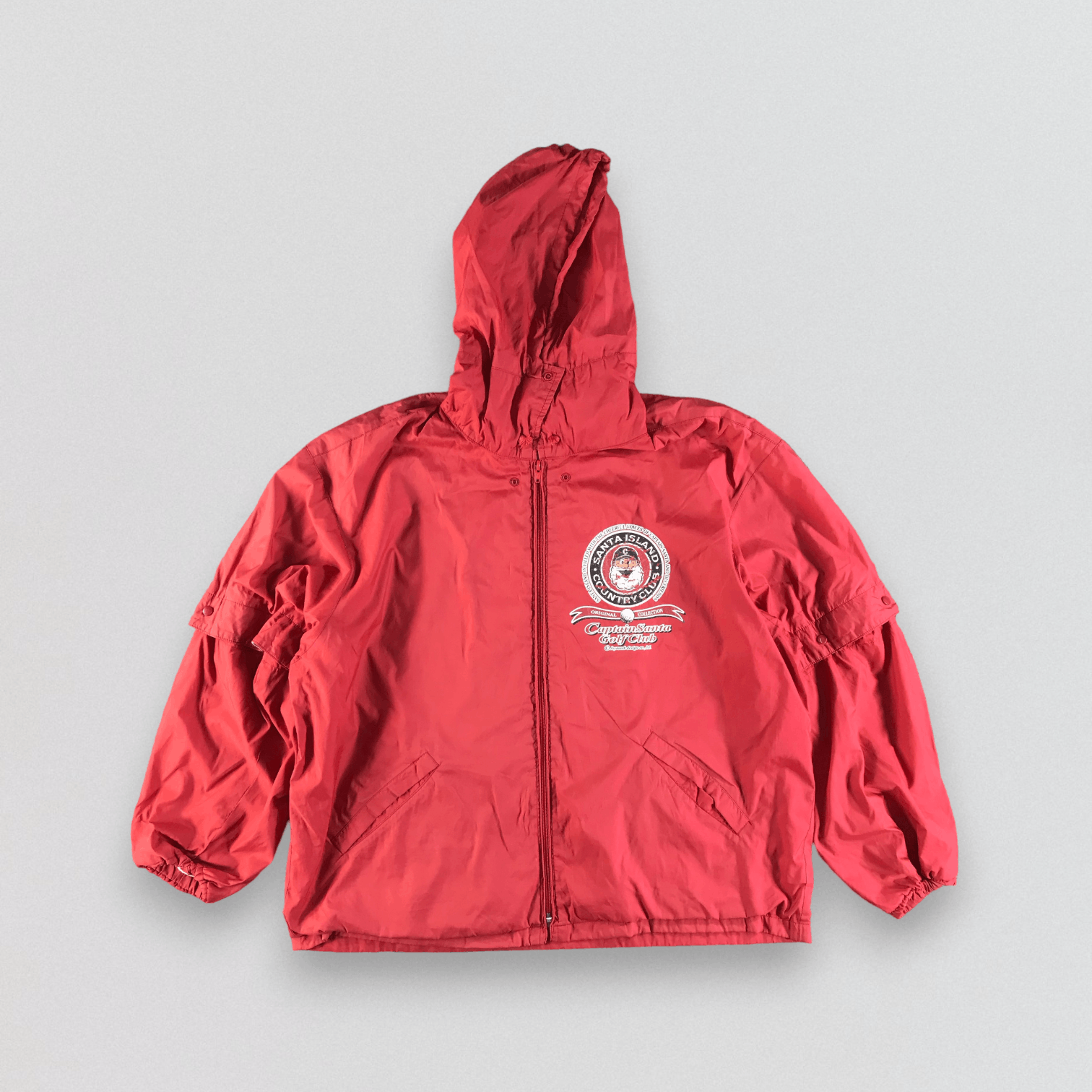 Vintage Vintage Captain Santa Hooded Windbreaker Jacket Size US L / EU 52-54 / 3 - 1 Thumbnail