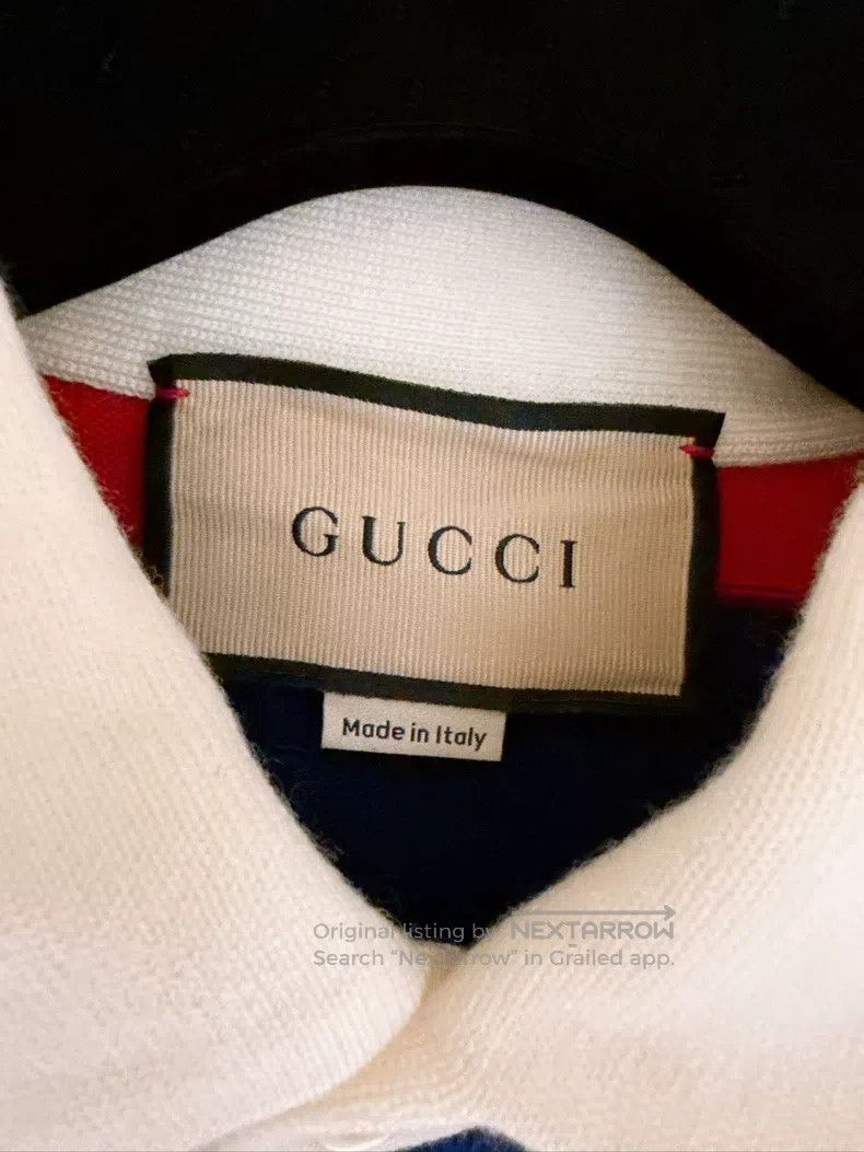 Gucci Gucci Pony embroidered red and blue colour-blocked Polo sw Size US XS / EU 42 / 0 - 5 Thumbnail