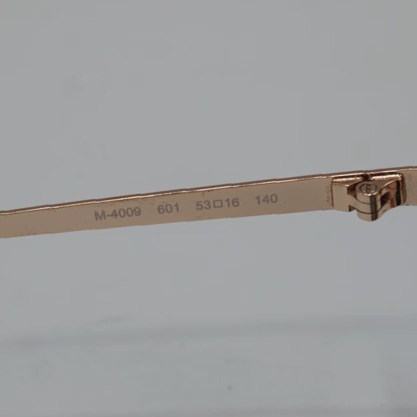 Vintage Marchon NYC Sunglasses M-4009 601 Matte Bordeaux Gold Cat Eye 53-16-140 Size ONE SIZE - 6 Thumbnail
