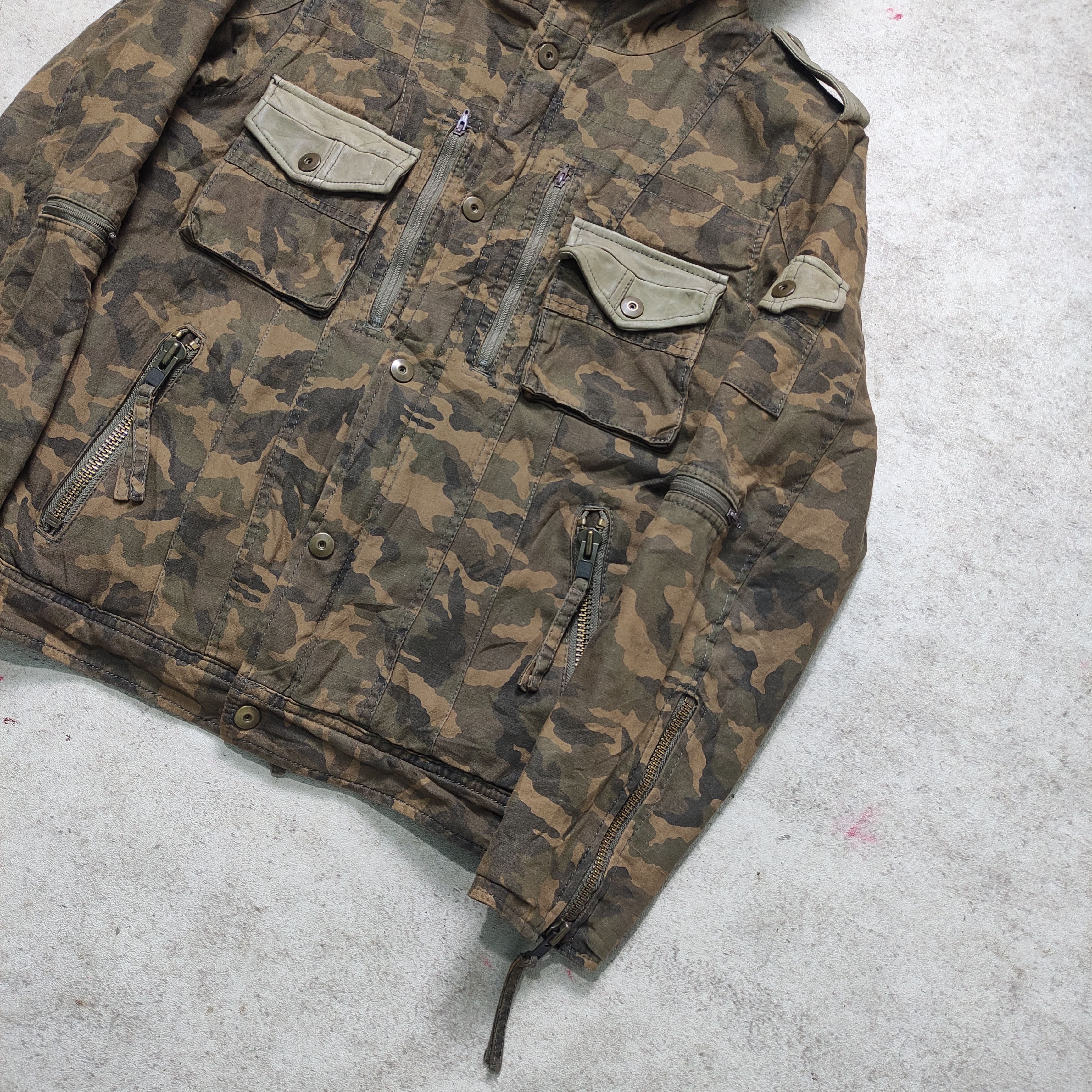 If Six Was Nine Burden Camo Military Fur Jacket Japanese Brand Size US M / EU 48-50 / 2 - 6 Thumbnail