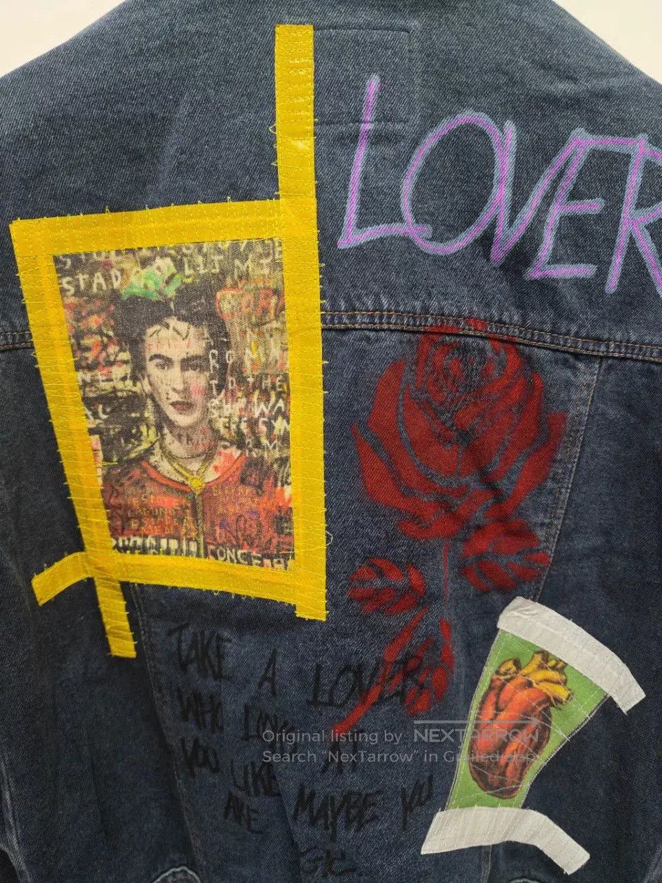 MIDNIGHT RODEO Limited Edition Graffiti Denim Jacket. Size XS / US 0-2 / IT 36-38 - 5 Thumbnail
