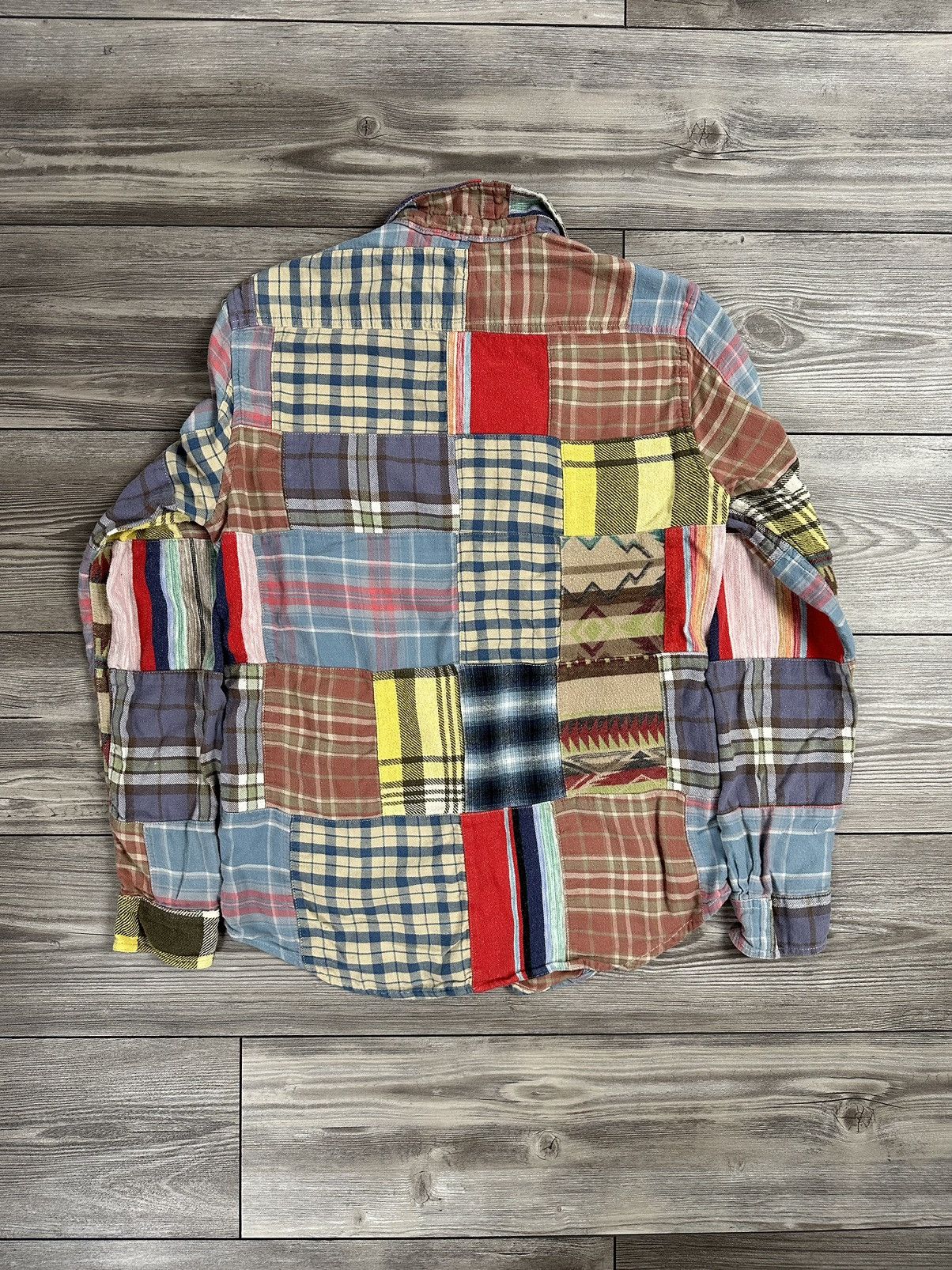 Polo Ralph Lauren Denim & Supply Ralph Lauren Patchwork Flannel Size US S / EU 44-46 / 1 - 2 Thumbnail
