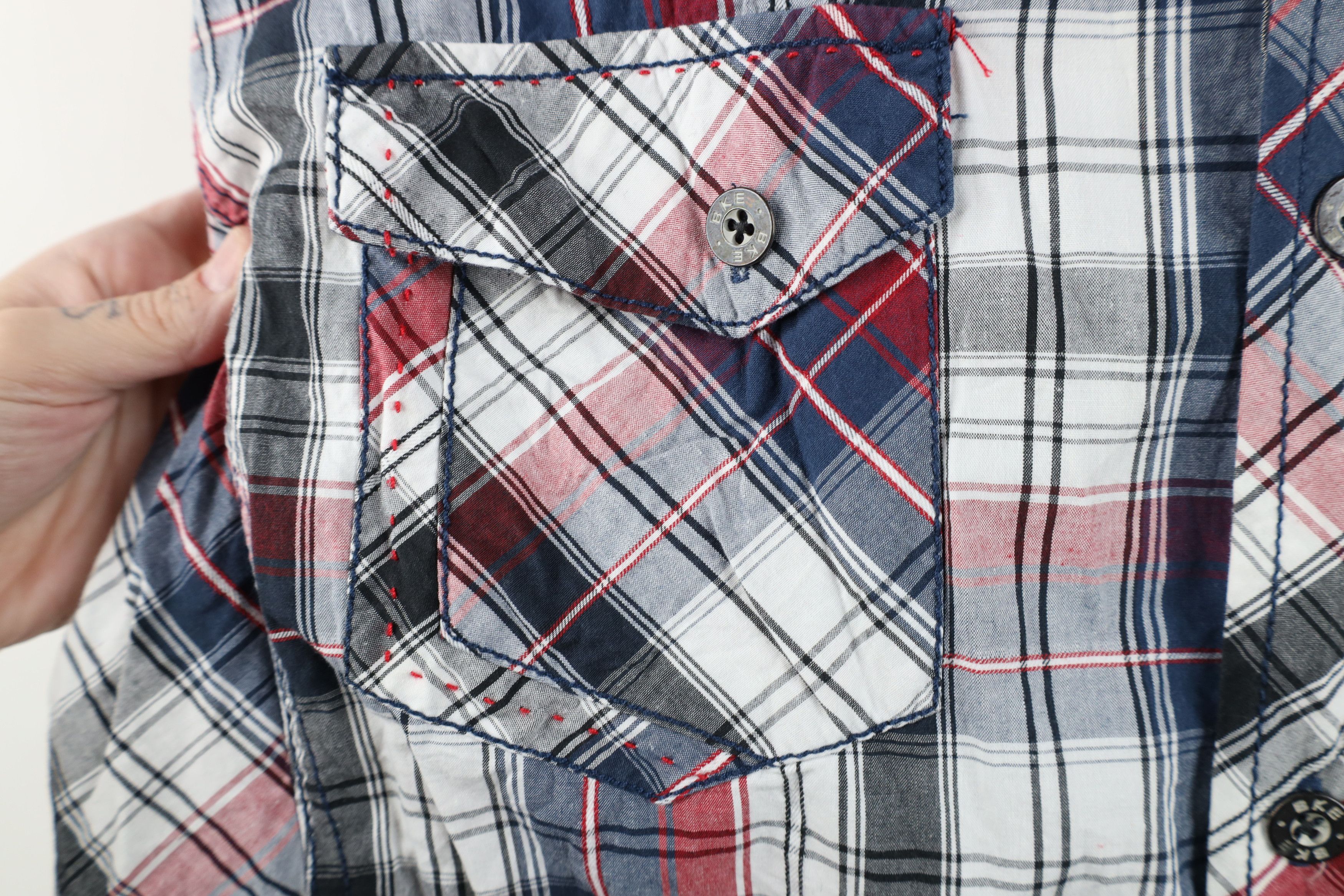 Vintage Buckle BKE Thick Stitch Collared Button Shirt Plaid Cotton Size US XL / EU 56 / 4 - 8 Thumbnail