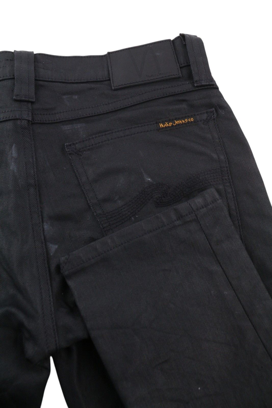 Nudie Jeans TIGHT LONG JOHN W28/L30 Throb Black Coated Jeans 86091 Size US 28 / EU 44 - 5 Thumbnail