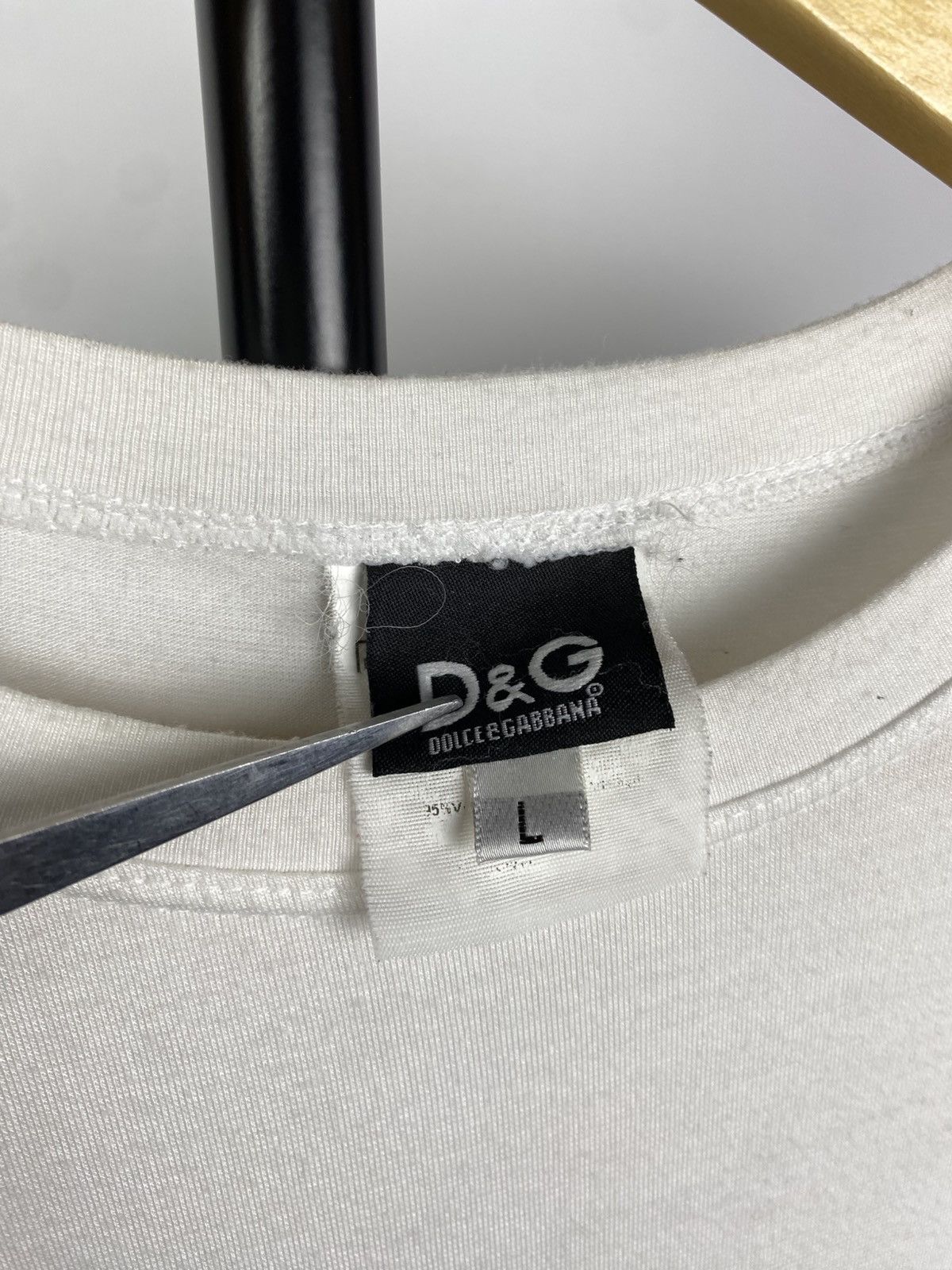 Dolce & Gabbana × Vintage Vintage Dolce & Gabbana Big Logo Double sided Luxury t shirt Size US L / EU 52-54 / 3 - 6 Thumbnail