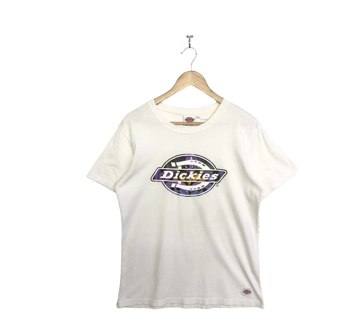 Dickies Evangelion x Dickies Unit-01 Logo White T-Shirt Size US M / EU 48-50 / 2 - 1 Thumbnail