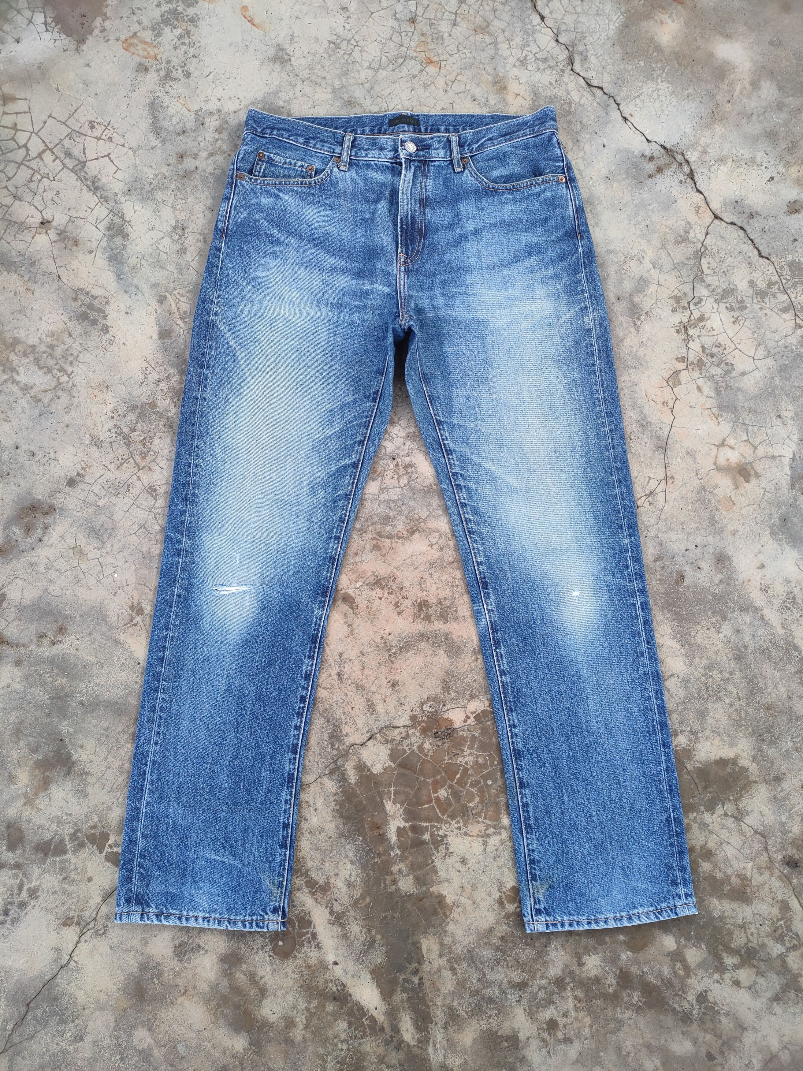 Japanese Brand × Jean × Vintage VINTAGE JAPANESE FADED JEANS DENIM PANTS Size US 35 - 1 Thumbnail