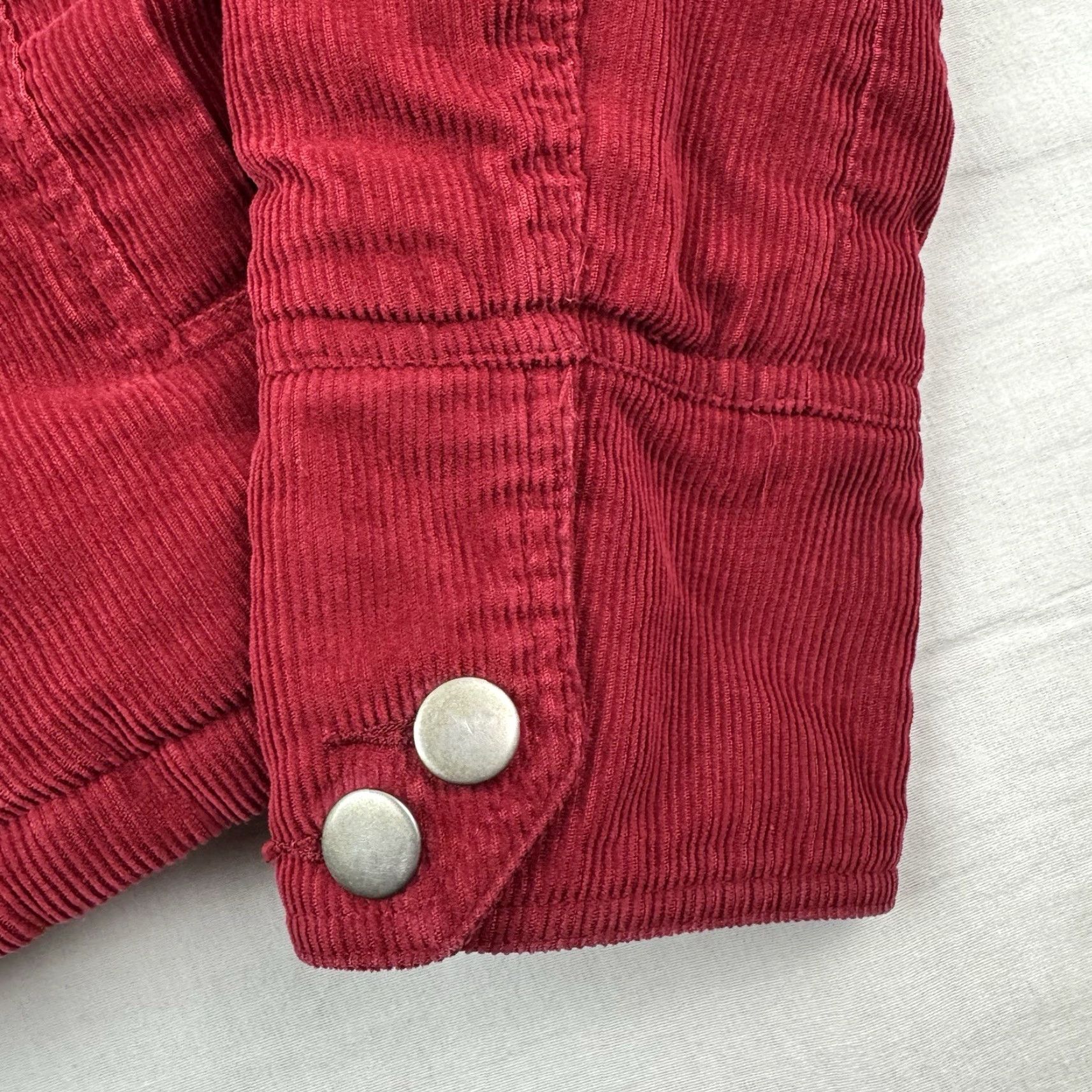 Vintage VINTAGE Xhilaration Corduroy Jacket Womens M Button Up Hipster Red 90s Mens Womens Size M / US 6-8 / IT 42-44 - 4 Thumbnail
