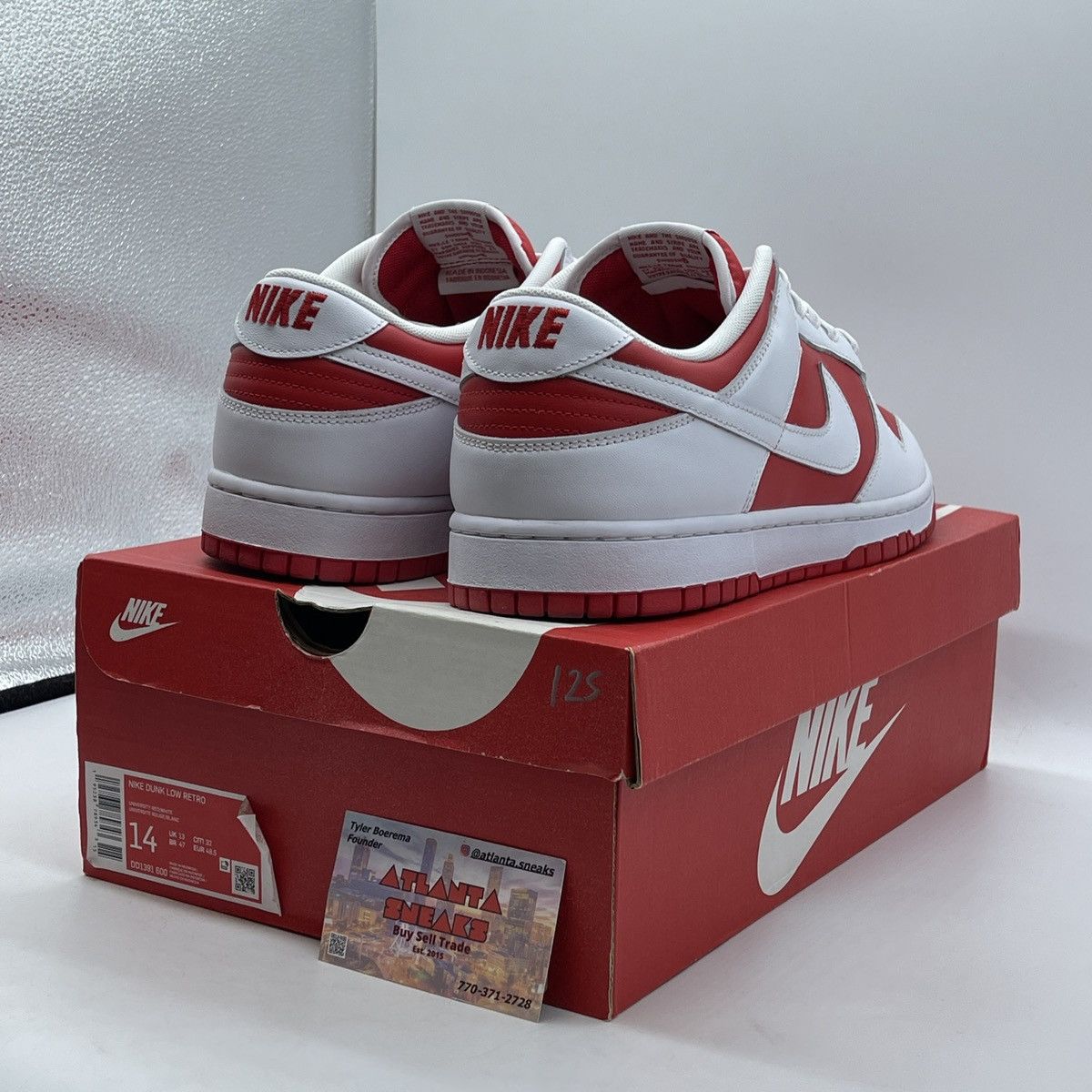 Nike Dunk low championship red Size US 14 / EU 47 - 5 Thumbnail
