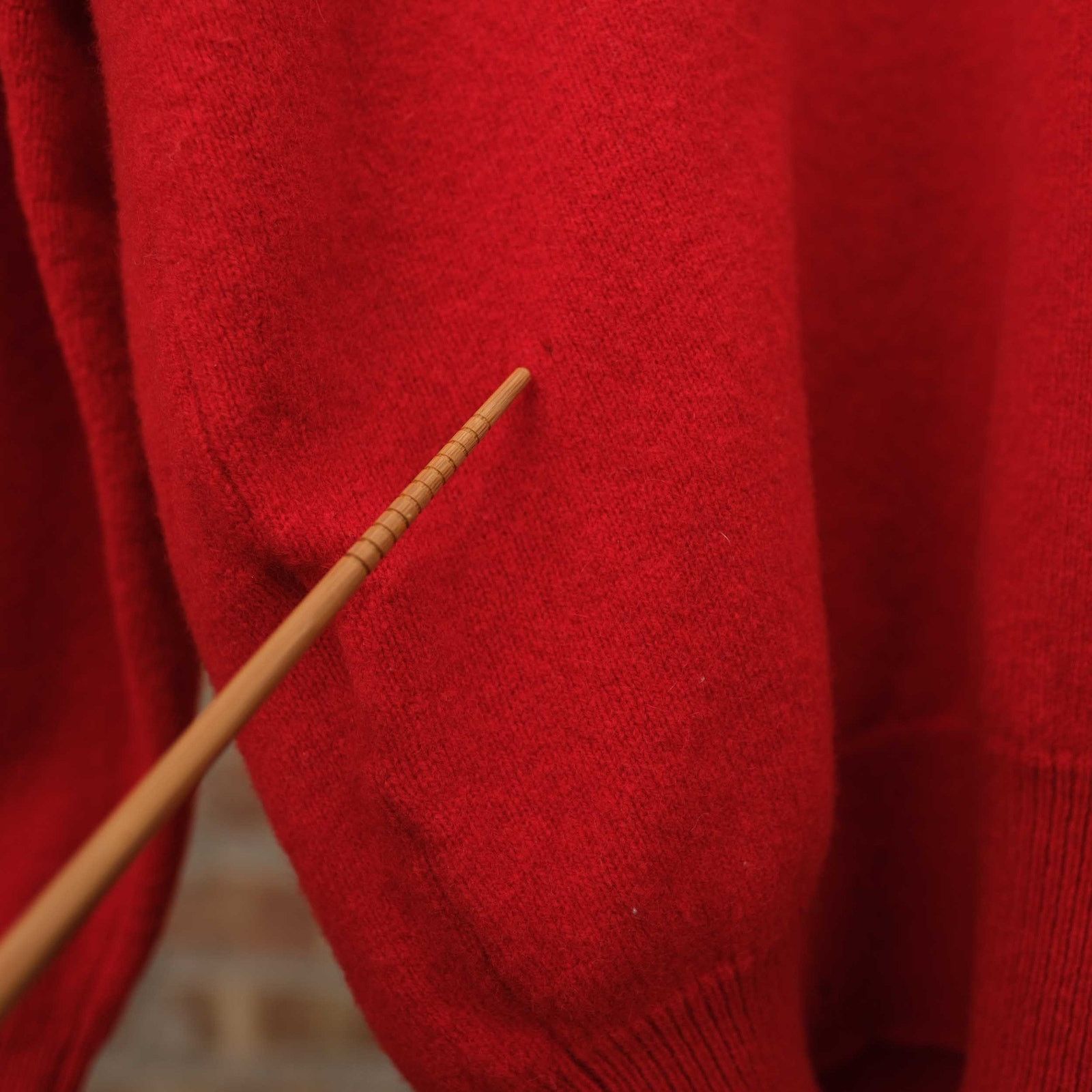 Lands' End VTG Made in England Lands End V Neck Lambswool Red Sweater M Size US M / EU 48-50 / 2 - 3 Thumbnail