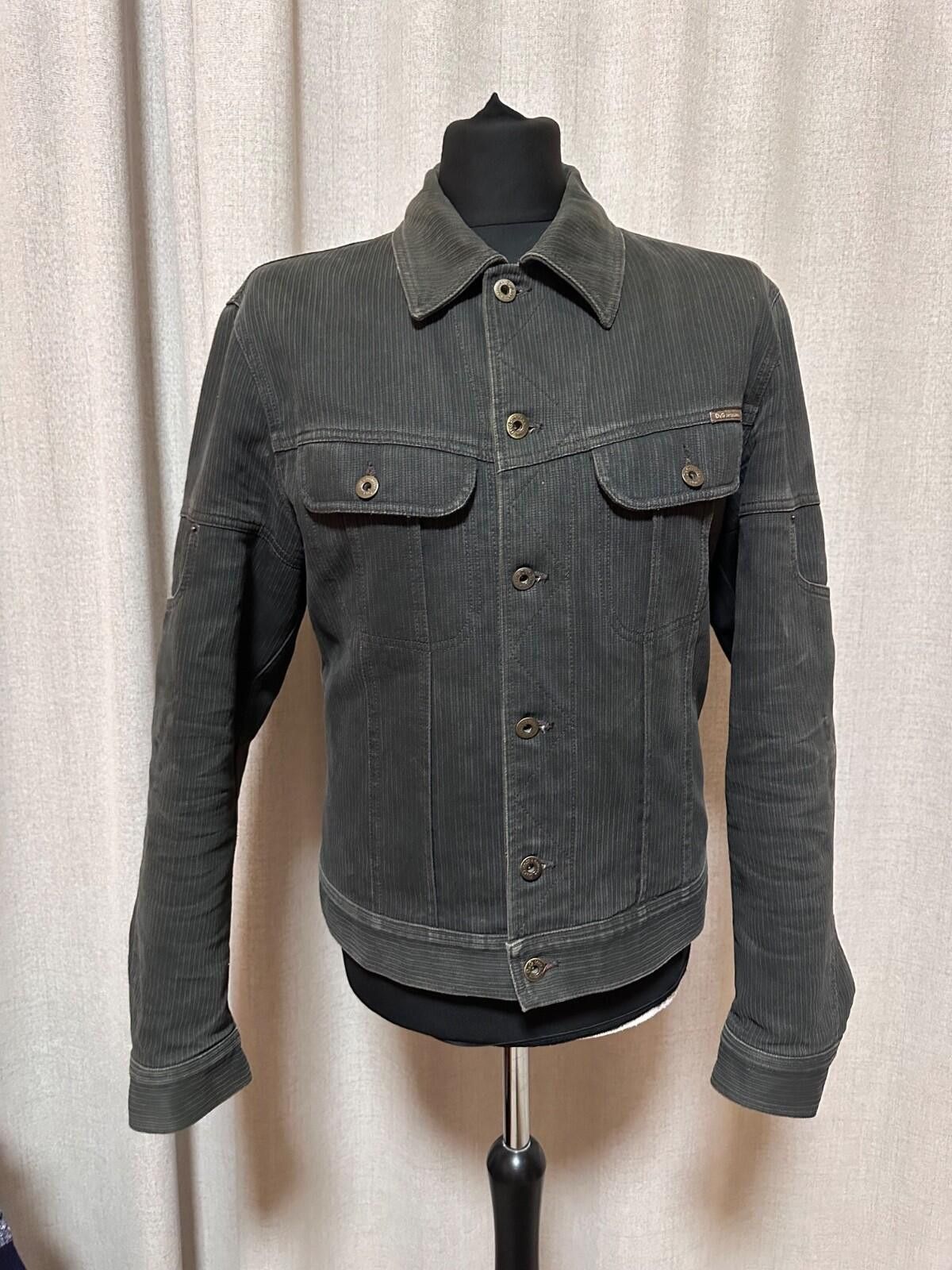 Dolce & Gabbana AW2003 Dolce & Gabbana Grey Corduroy Buttoned Jacket Sz M Size US M / EU 48-50 / 2 - 3 Thumbnail