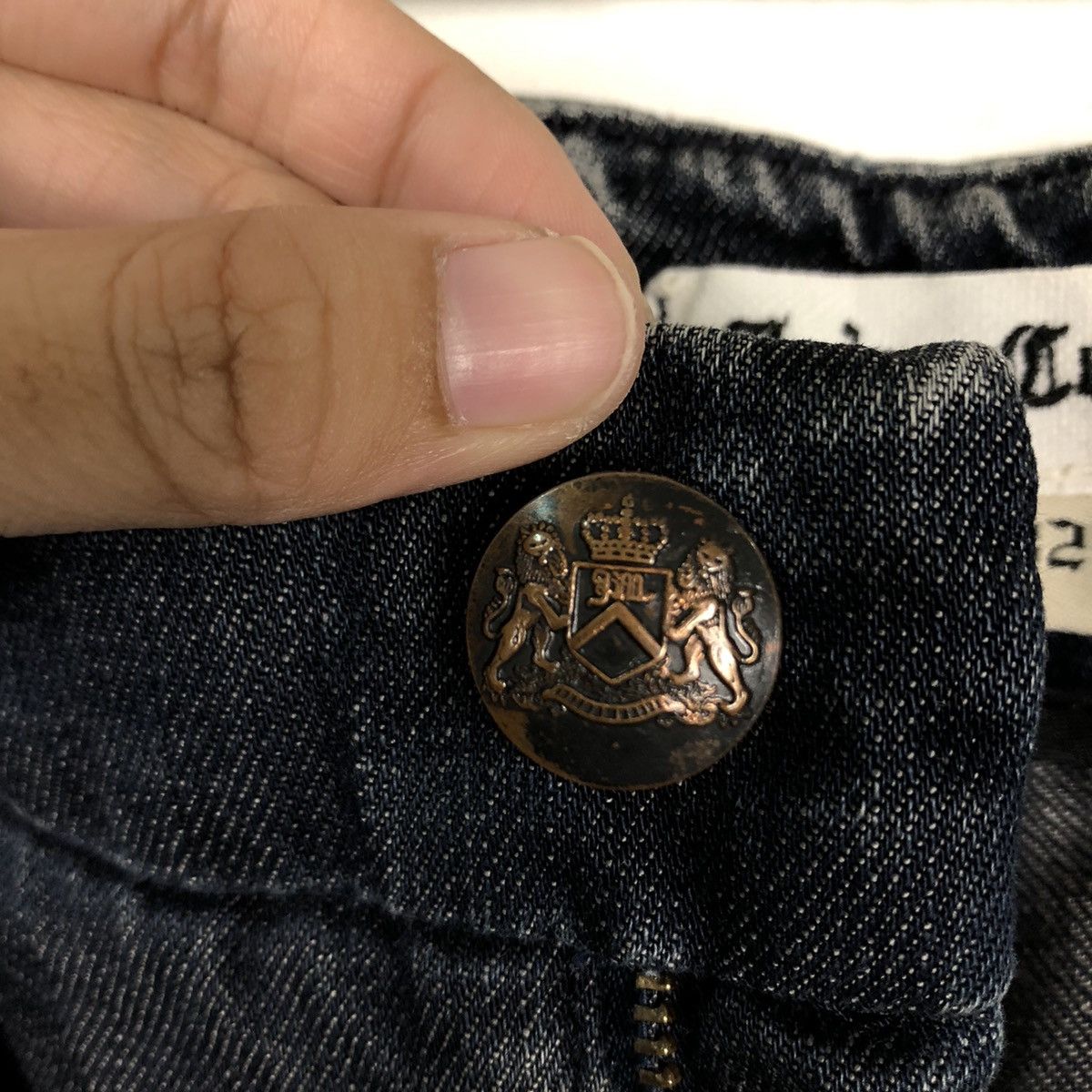 Japanese Brand Rare Distressed Denim Punk Design Fuiry Coulture RaffSimons Size US 32 / EU 48 - 14 Thumbnail