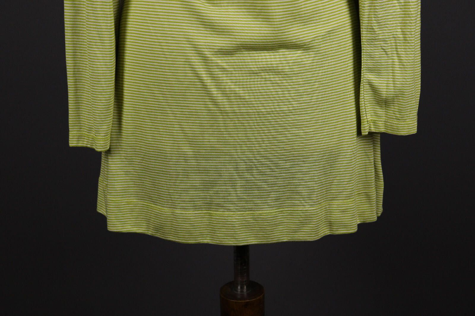 Designer Gugrun Sjoden Green Stripe Summer Blouson Dress Size M Size M / US 6-8 / IT 42-44 - 9 Thumbnail