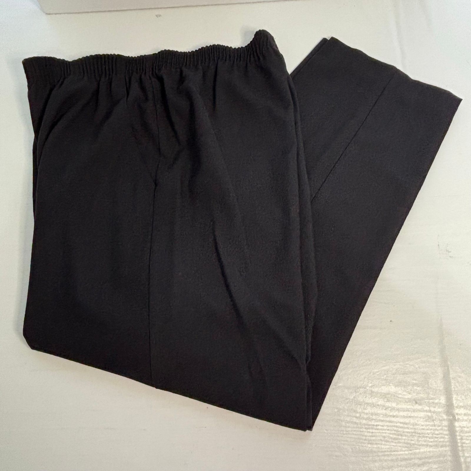 Other Briggs New York Black Pull-On Pants Size 14 Elastic Waist Size 36" / US 14 / IT 50 - 1 Thumbnail