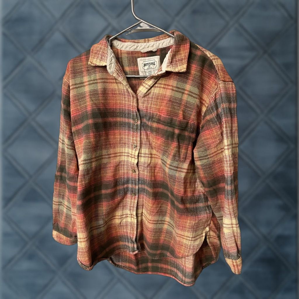 American Eagle Outfitters VINTAGE American Eagle Outfitters Shirt Mens M Plaid Button-Down Collared VTG Medium Pink Not applicable Size US M / EU 48-50 / 2 - 1 Thumbnail