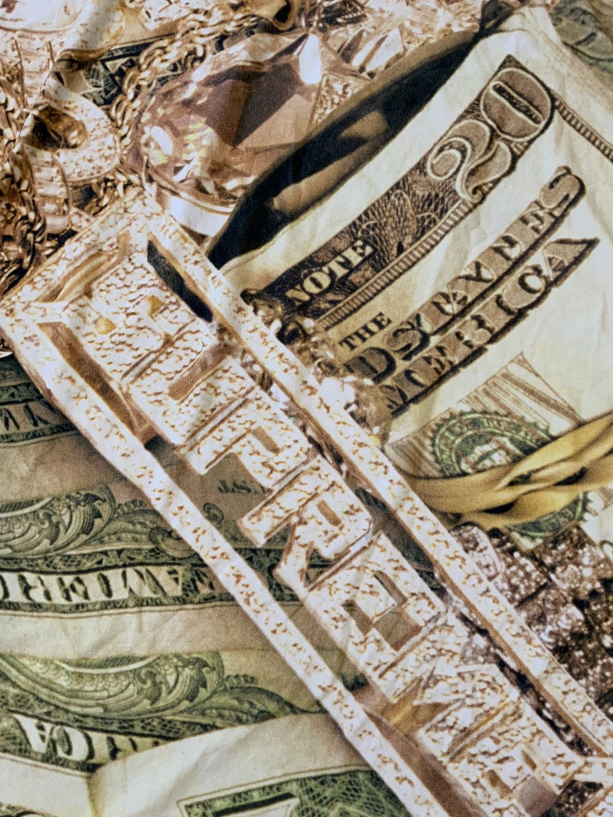 Supreme Supreme SS20 “Bling” Money Green Jewelry Gold Beach Towel Size ONE SIZE - 5 Thumbnail