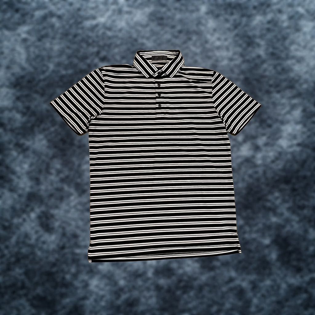 G/FORE G/FORE Polo Shirt Men's L Striped Black White Stretch Performance Golf Shirt Ladies? (Note: "Ladies?" is not in original; omit) Size US L / EU 52-54 / 3 - 1 Thumbnail