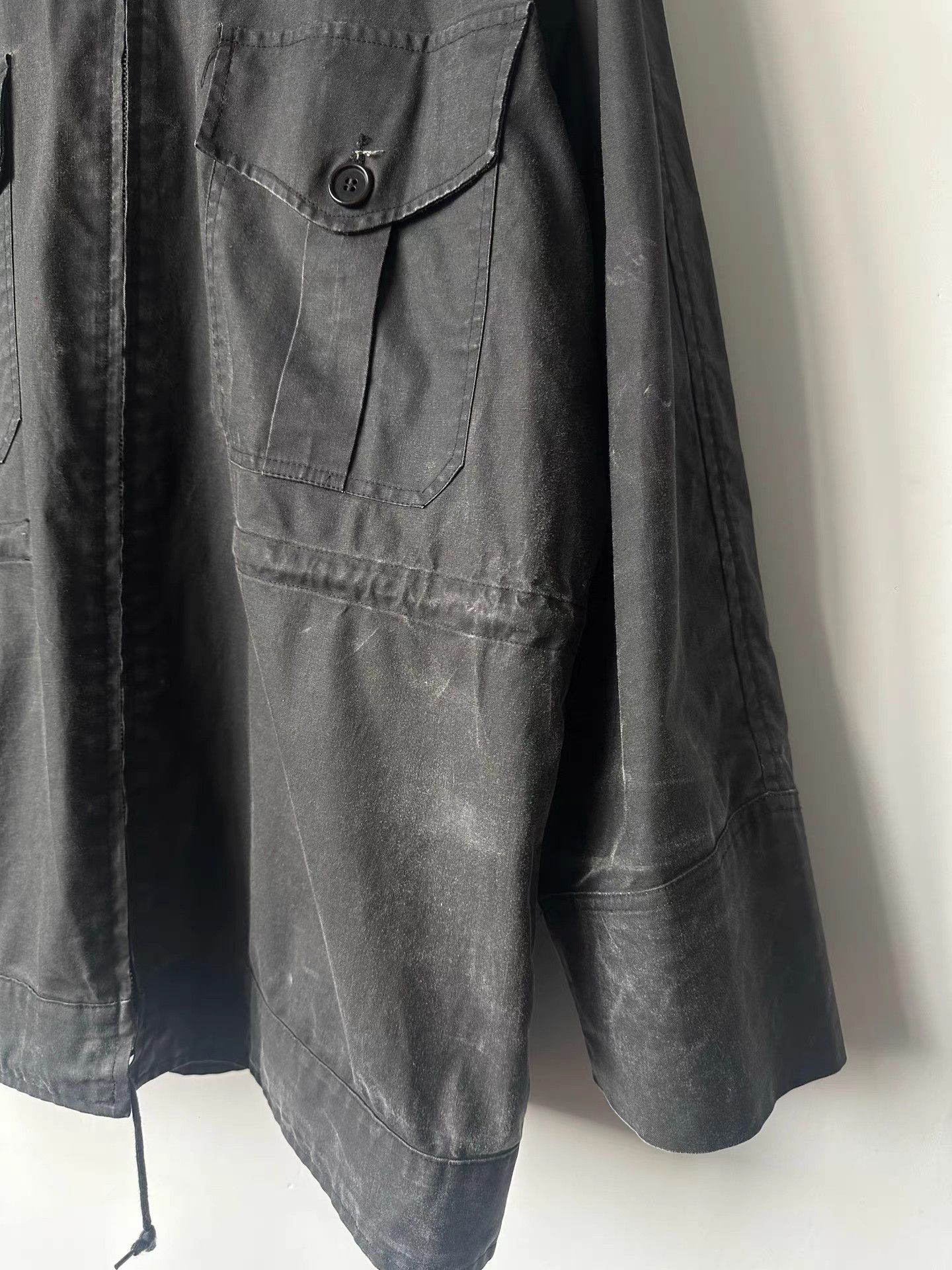 Helmut Lang Helmut Lang 1998 Waxed Coated Parka K7 Size US M / EU 48-50 / 2 - 3 Thumbnail