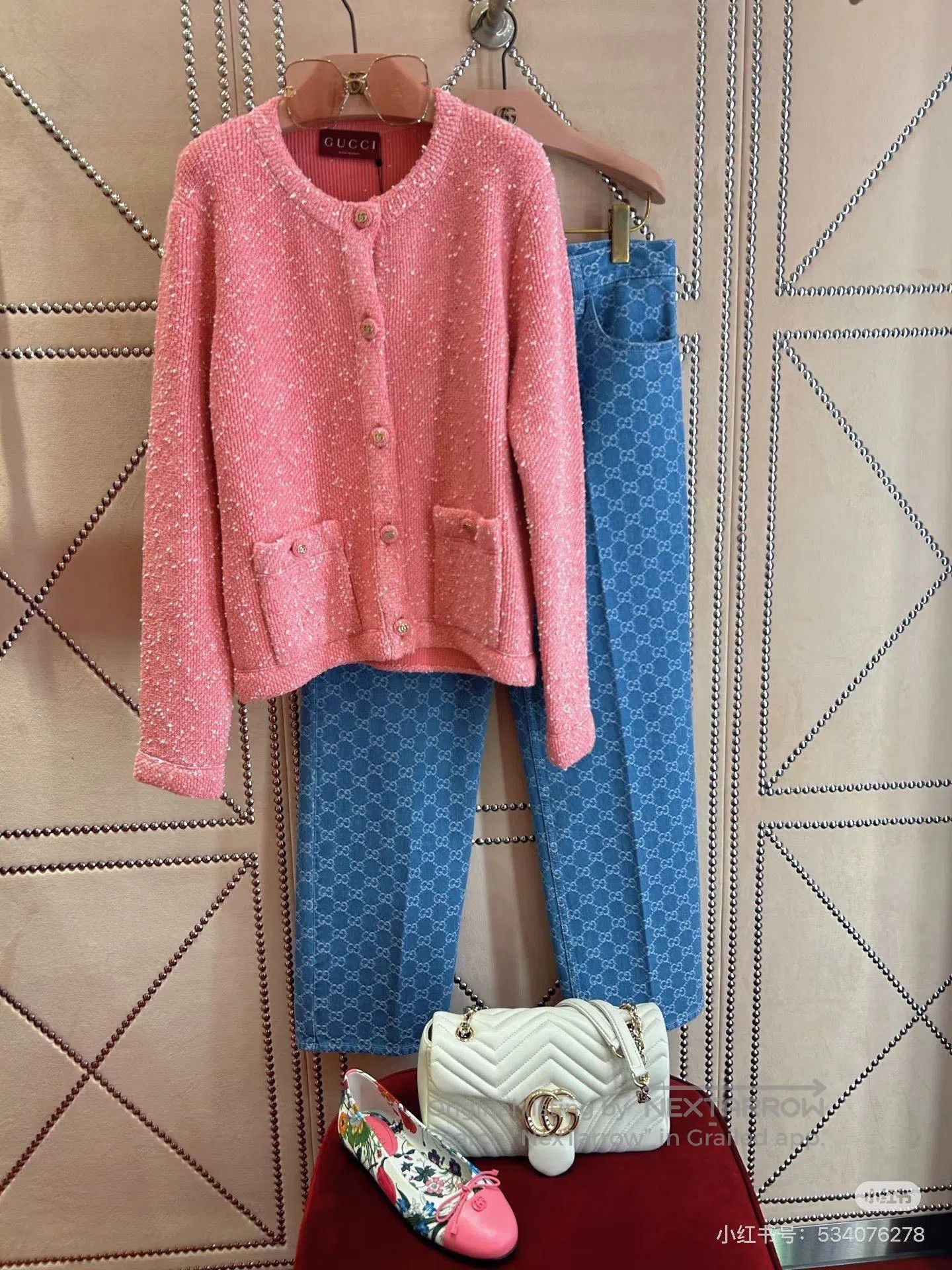 Gucci Gucci Pink Cardigan Coat. Size S / US 4 / IT 40 - 6 Thumbnail